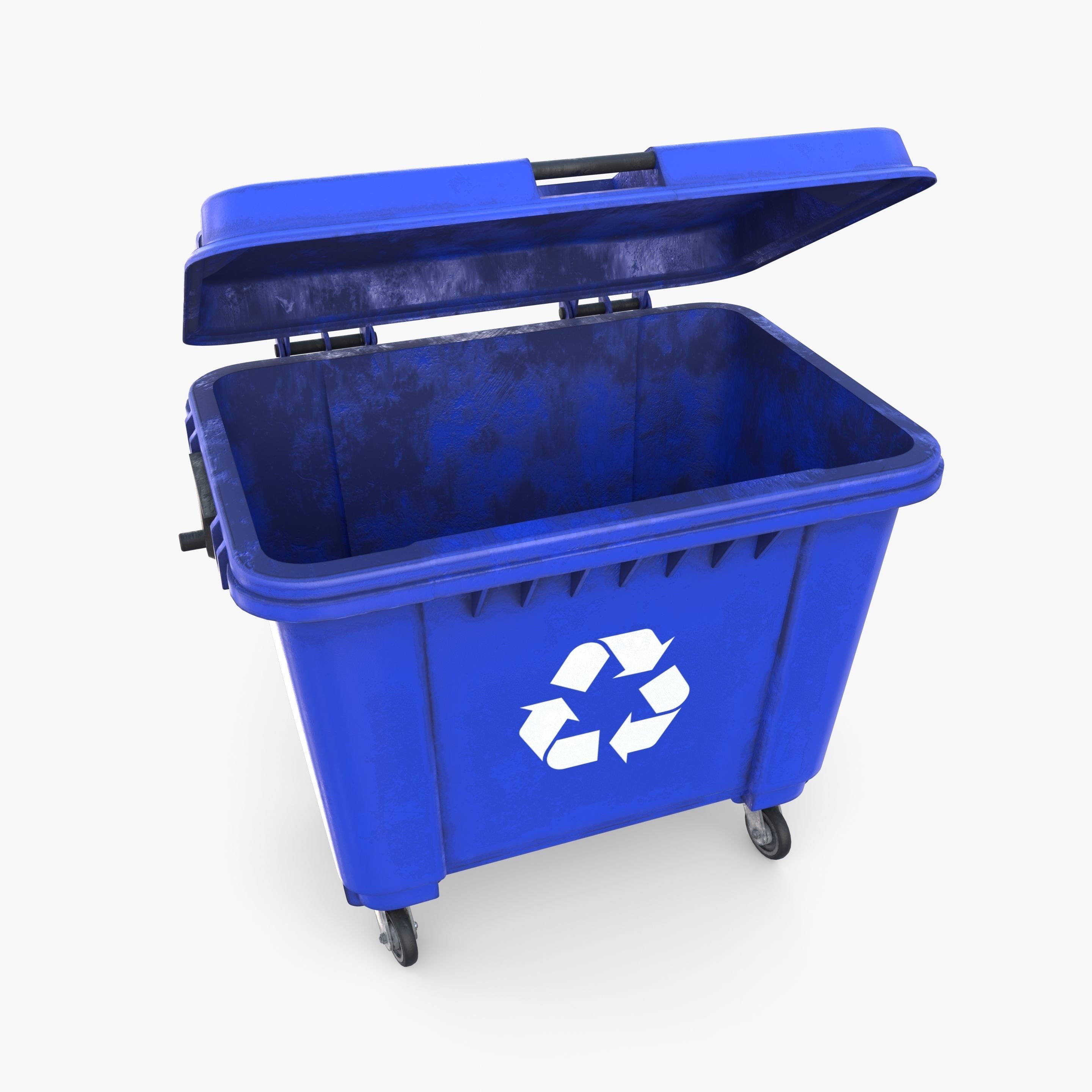 Dumpster v2 weathered 3D model_10