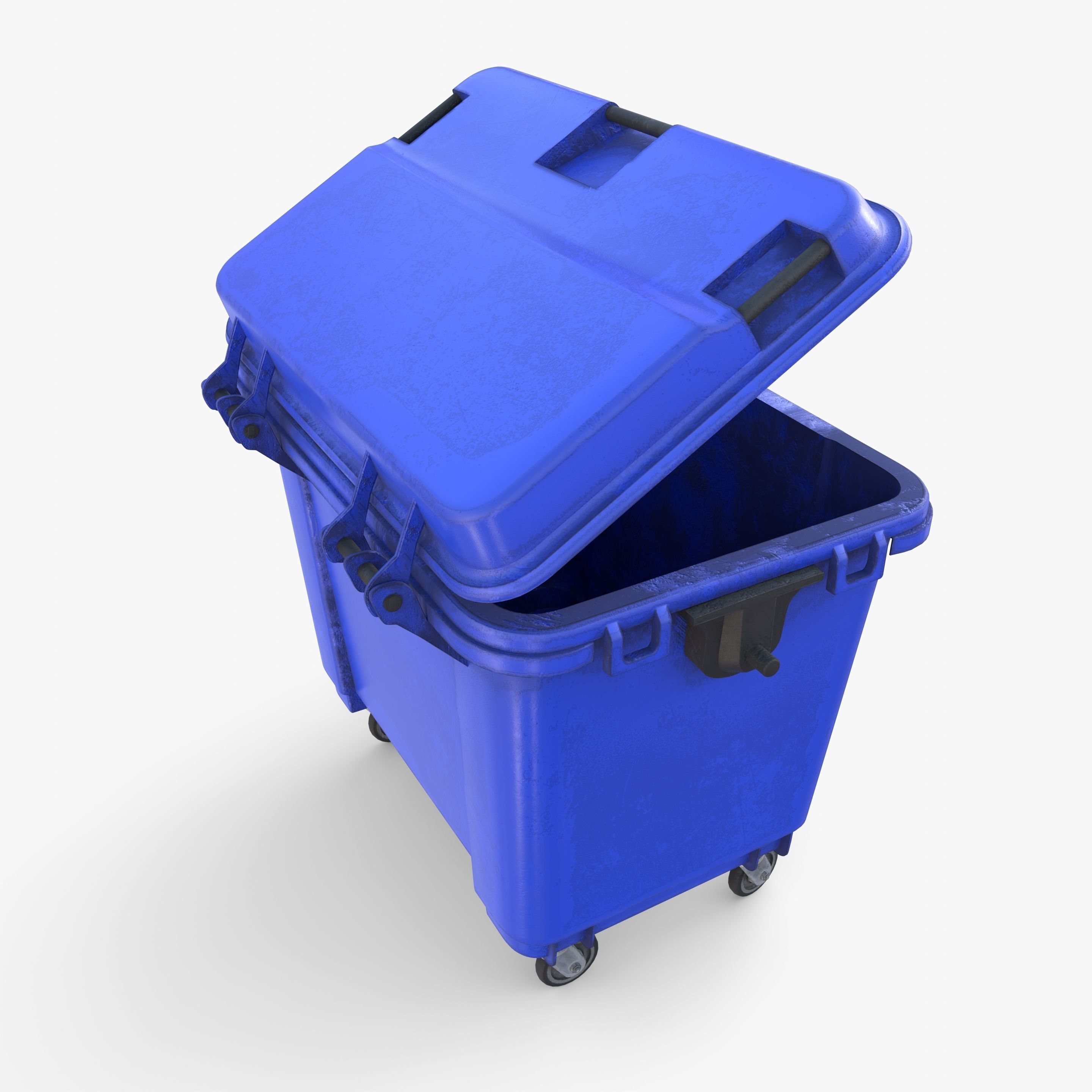 Dumpster v2 weathered 3D model_9