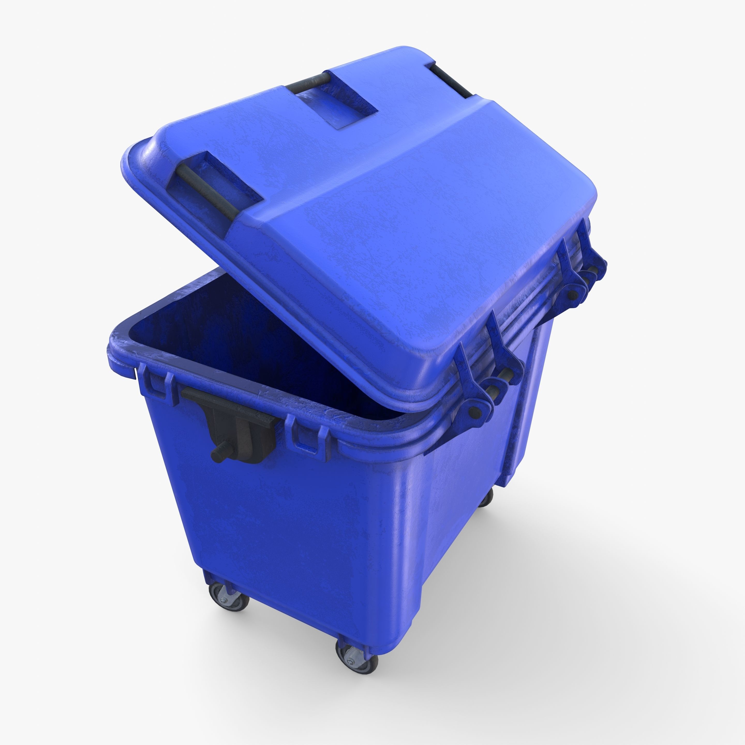 Dumpster v2 weathered 3D model_7