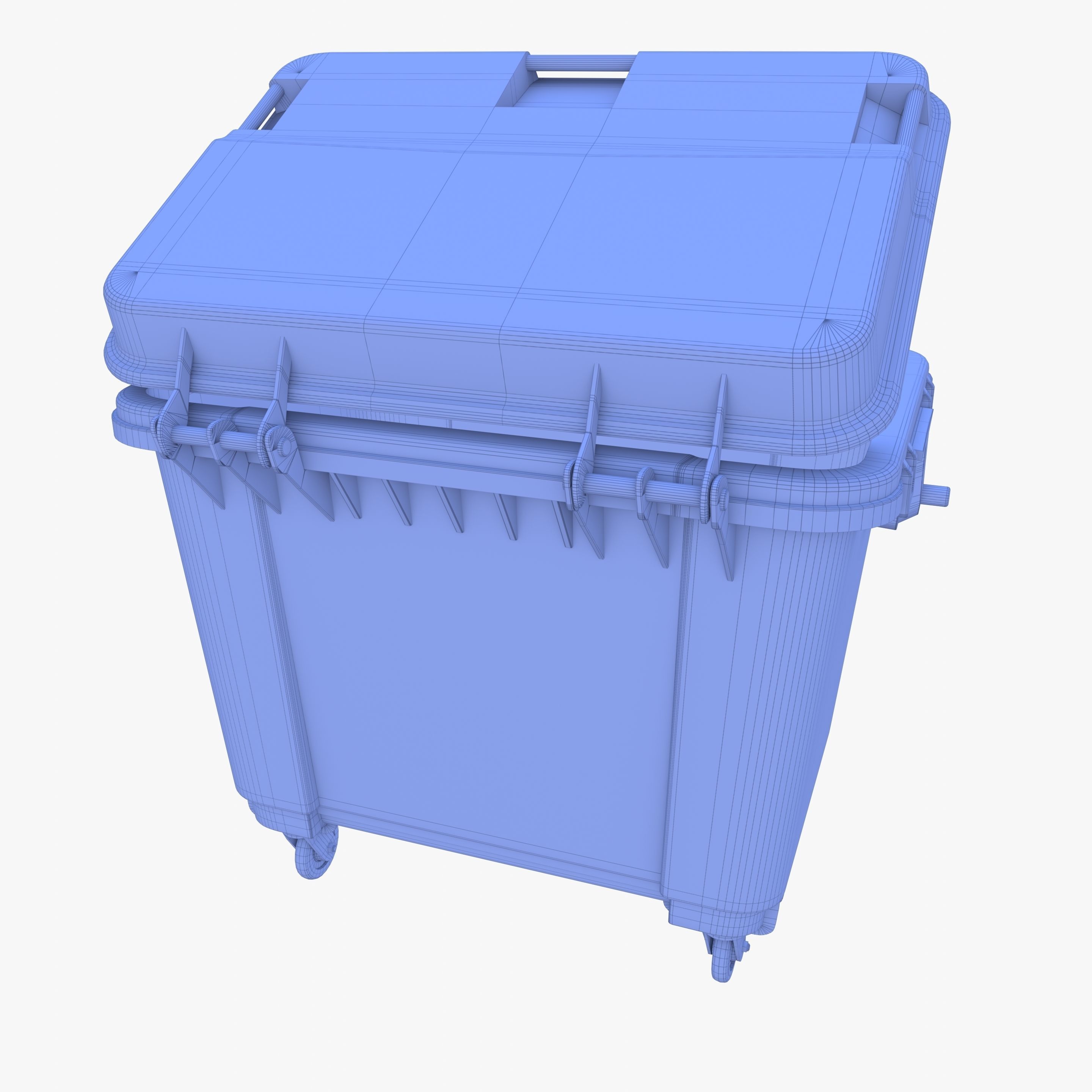 Dumpster v2 weathered 3D model_15