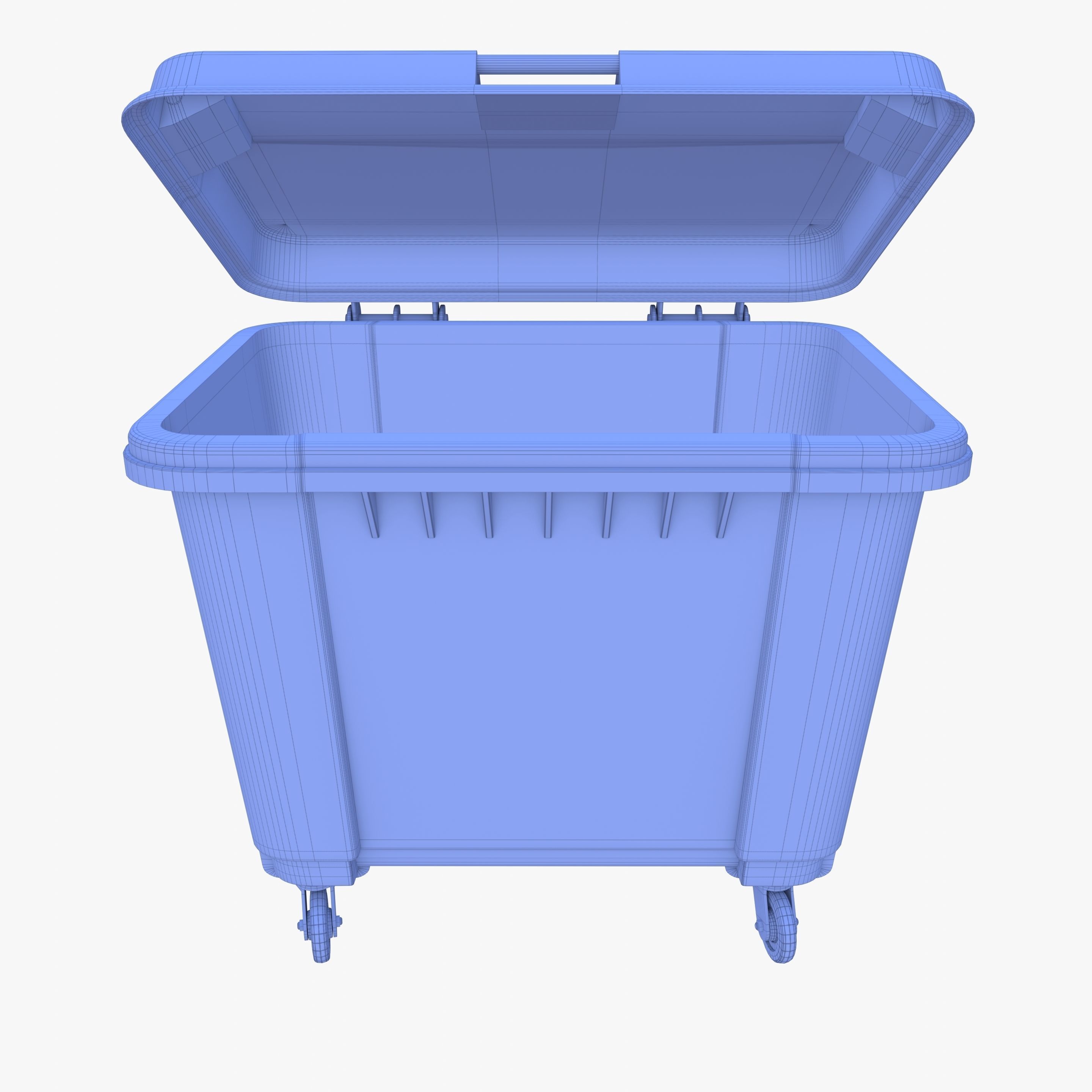 Dumpster v2 weathered 3D model_17