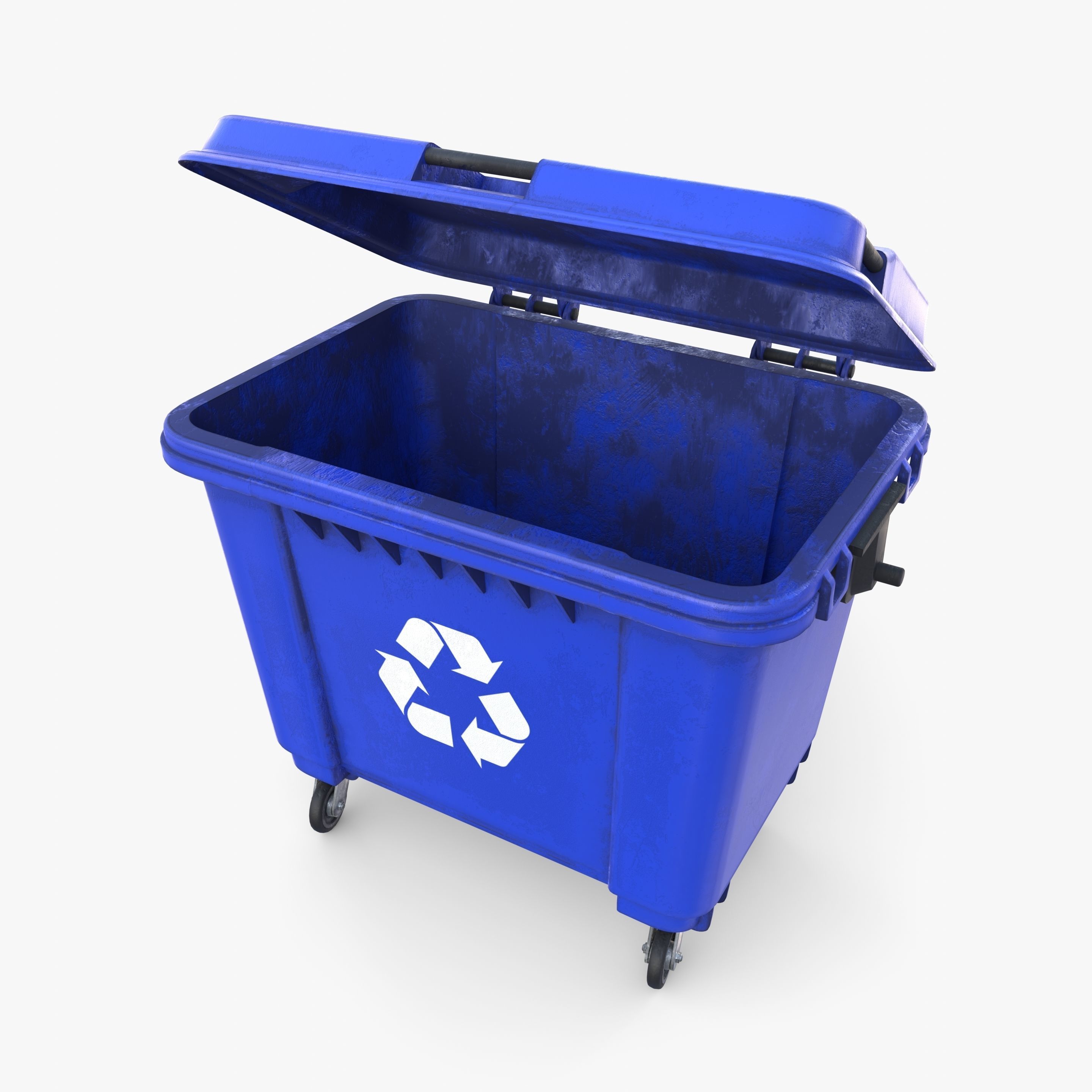 Dumpster v2 weathered 3D model_11