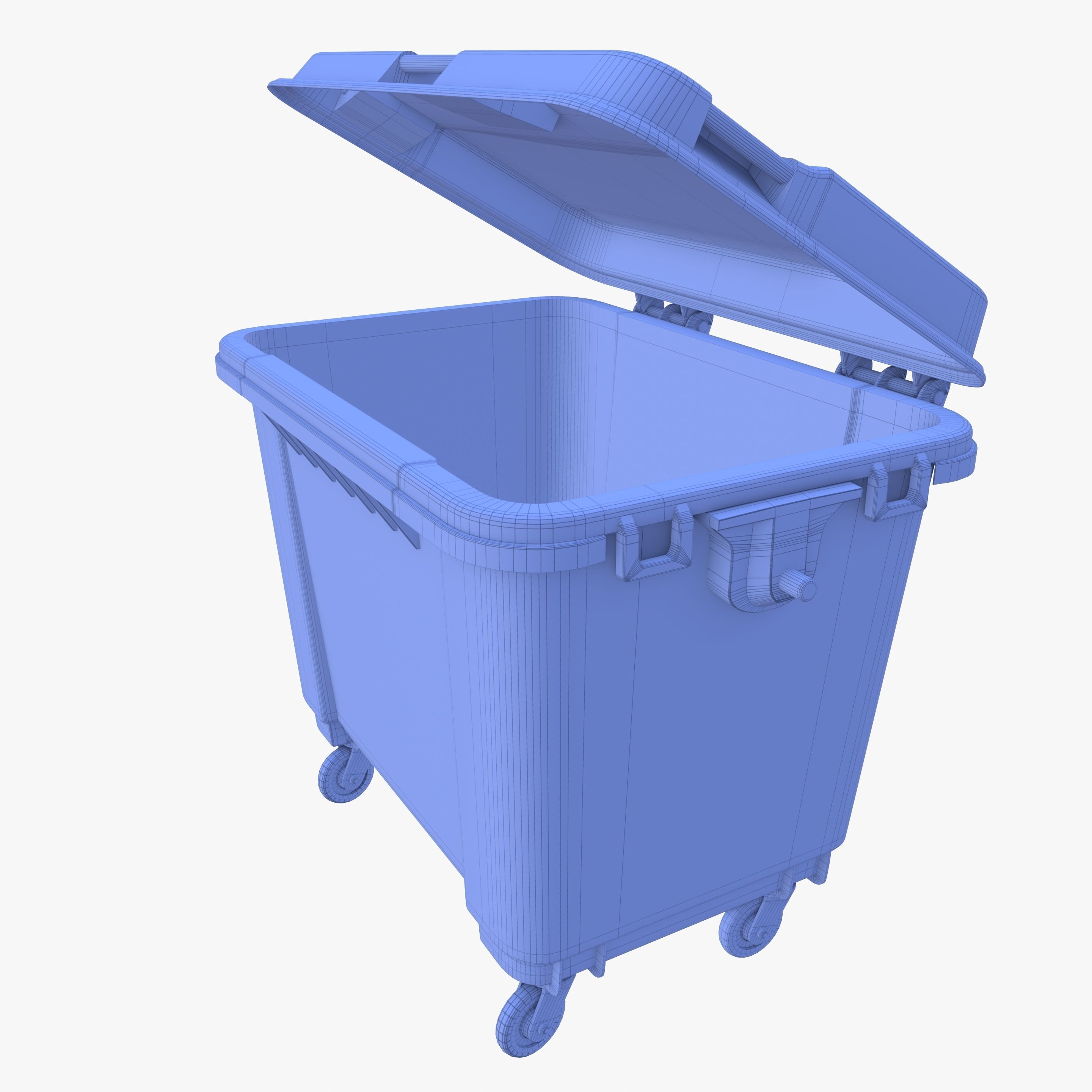 Dumpster v2 weathered 3D model_13