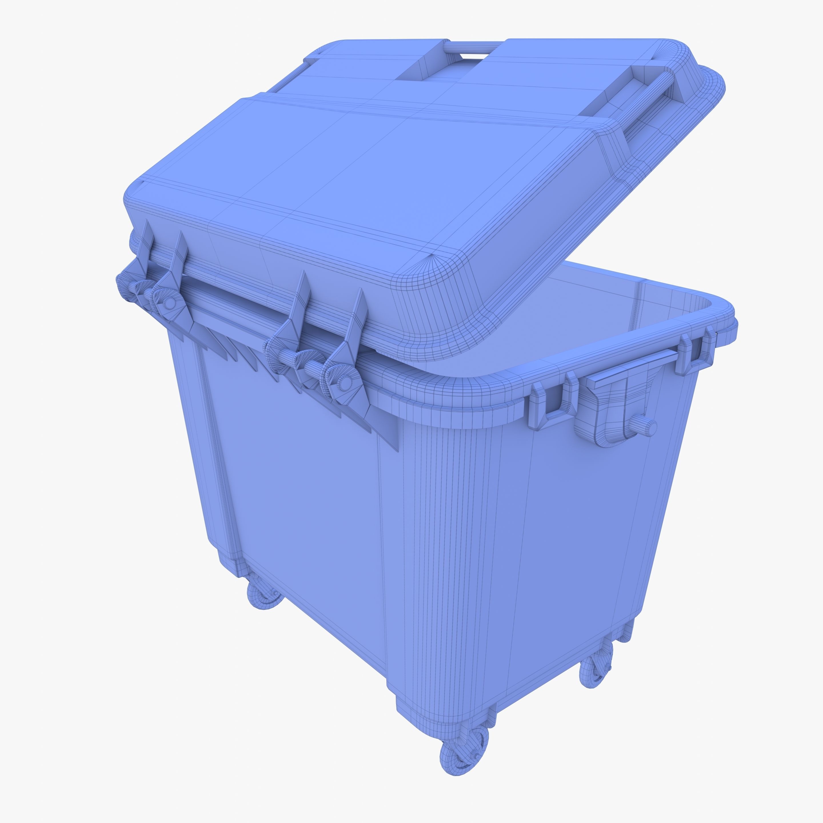 Dumpster v2 weathered 3D model_16