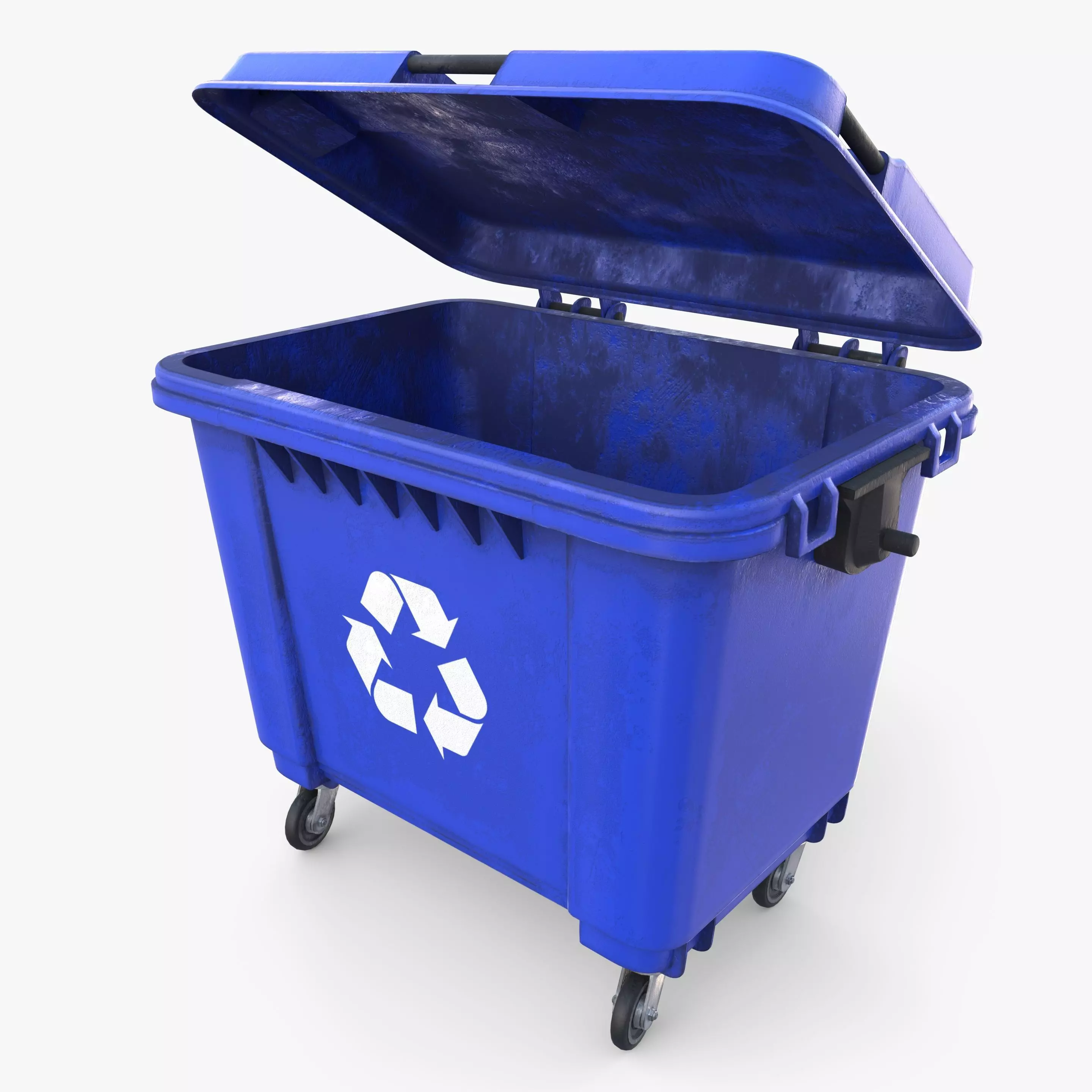 Dumpster v2 weathered 3D model_0