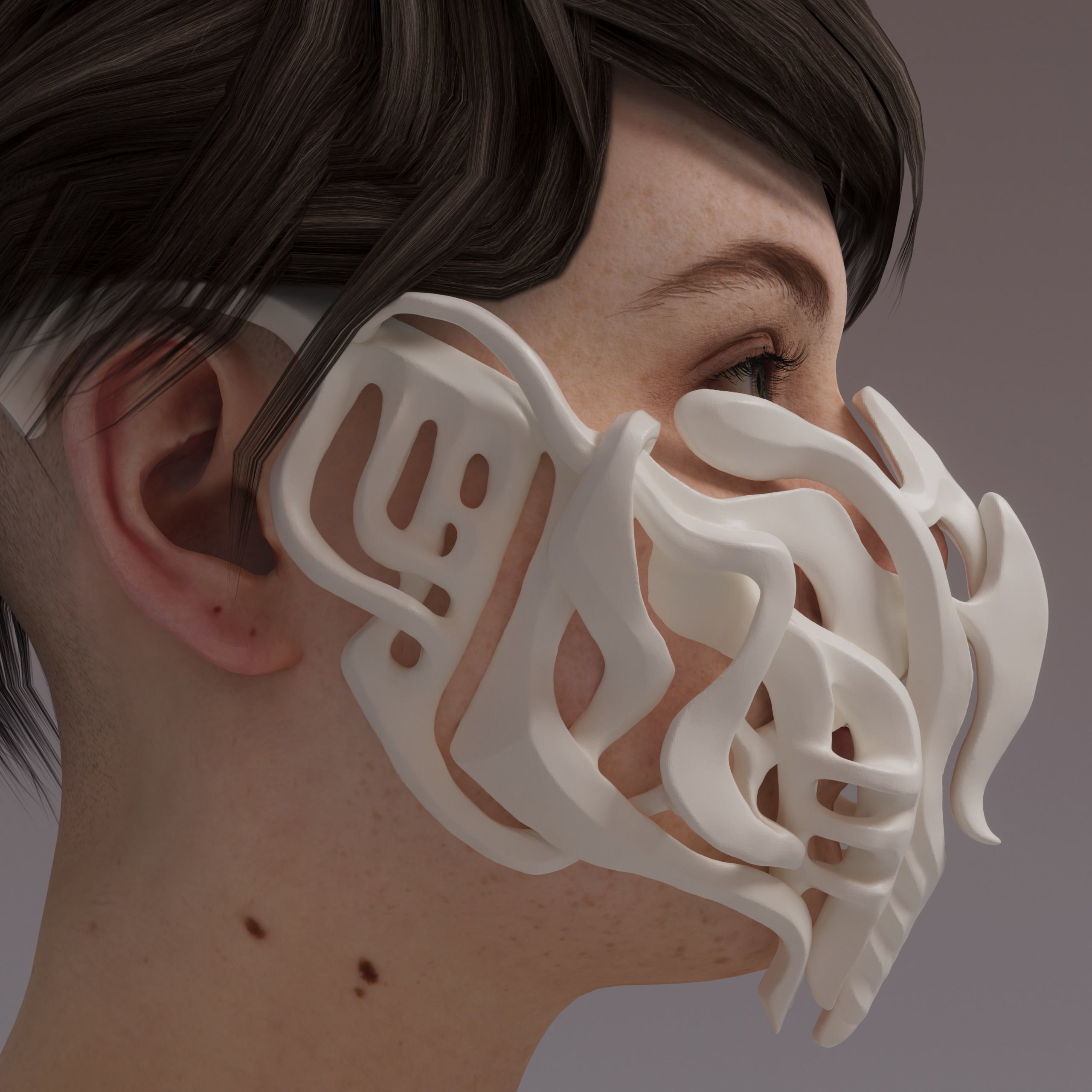 MASK 2024 - BONES 3D print model_3