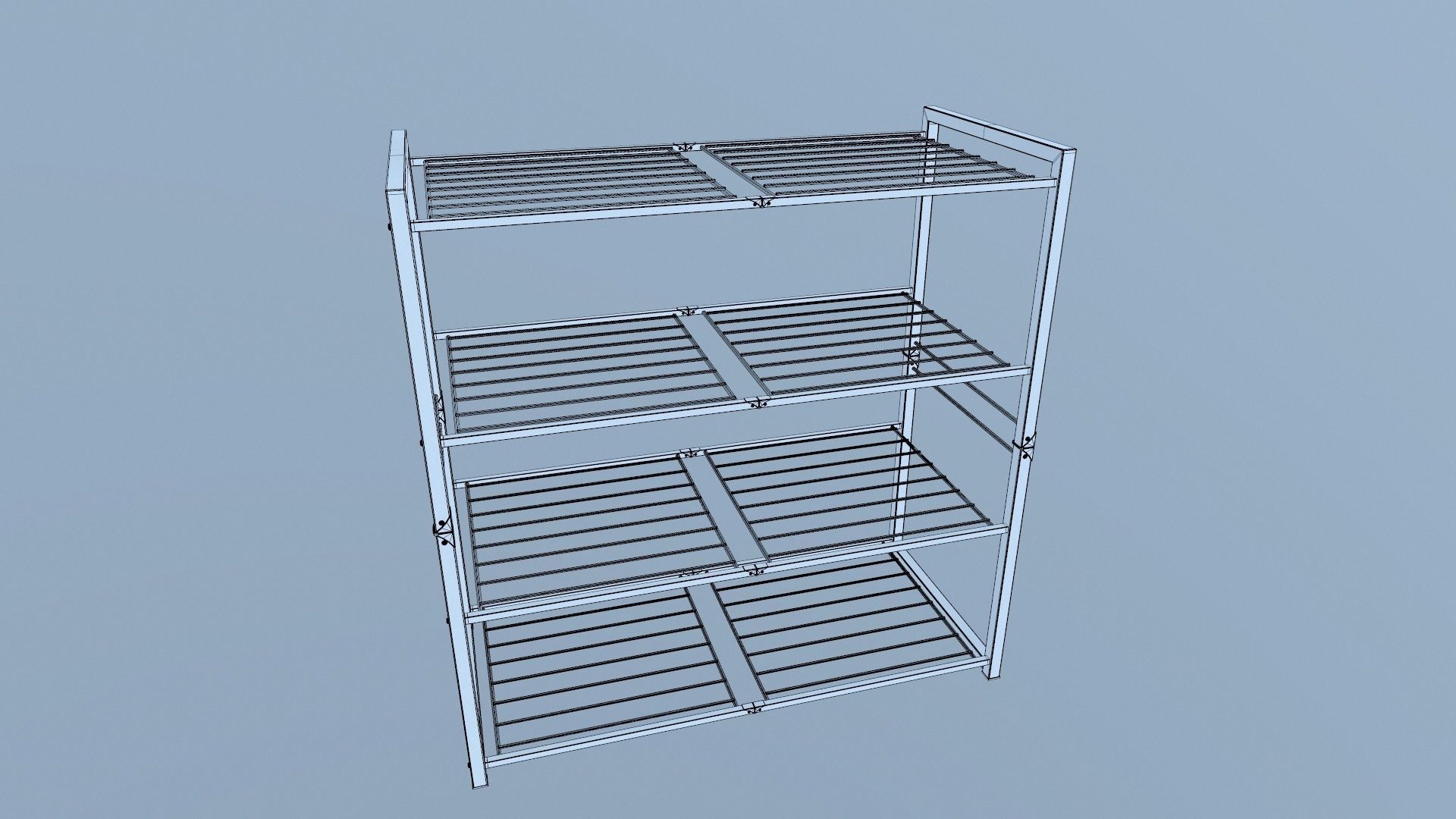 Metal Racks 3D model_10