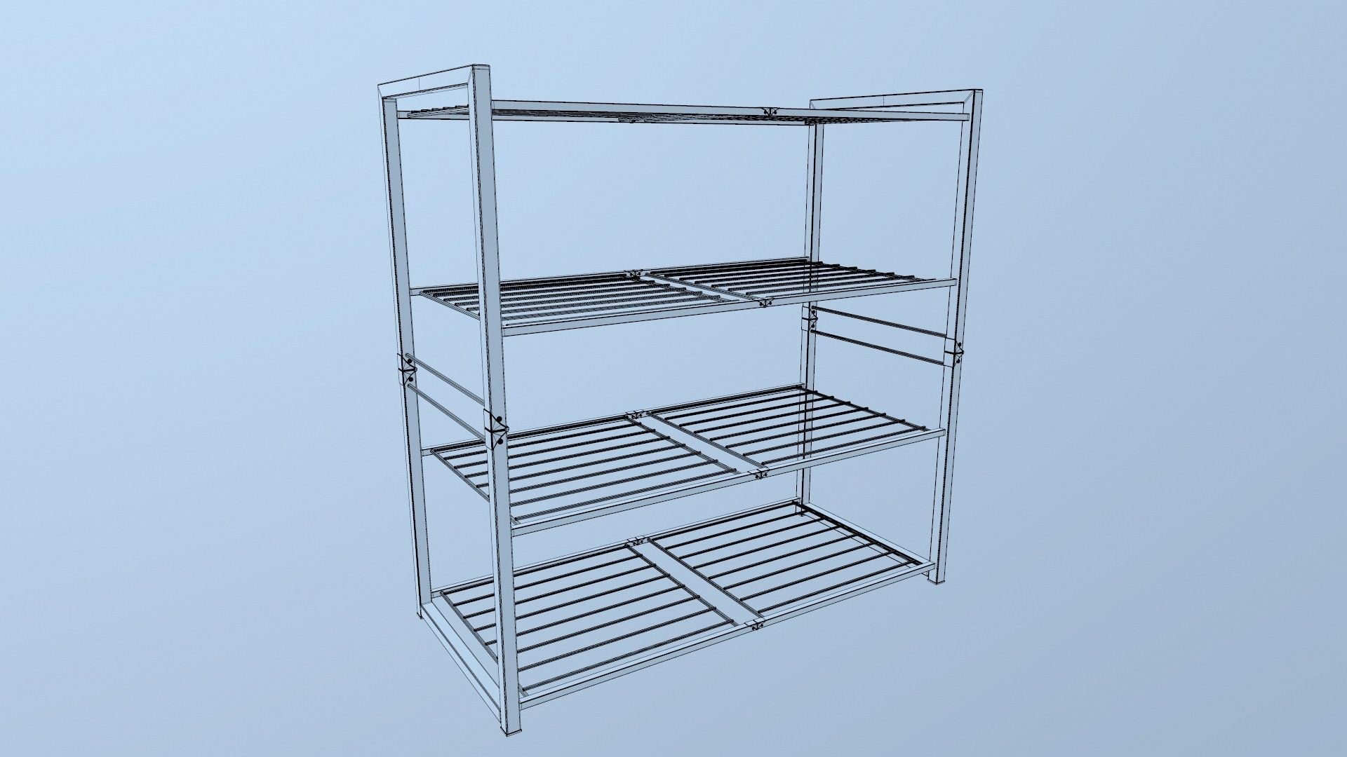 Metal Racks 3D model_16