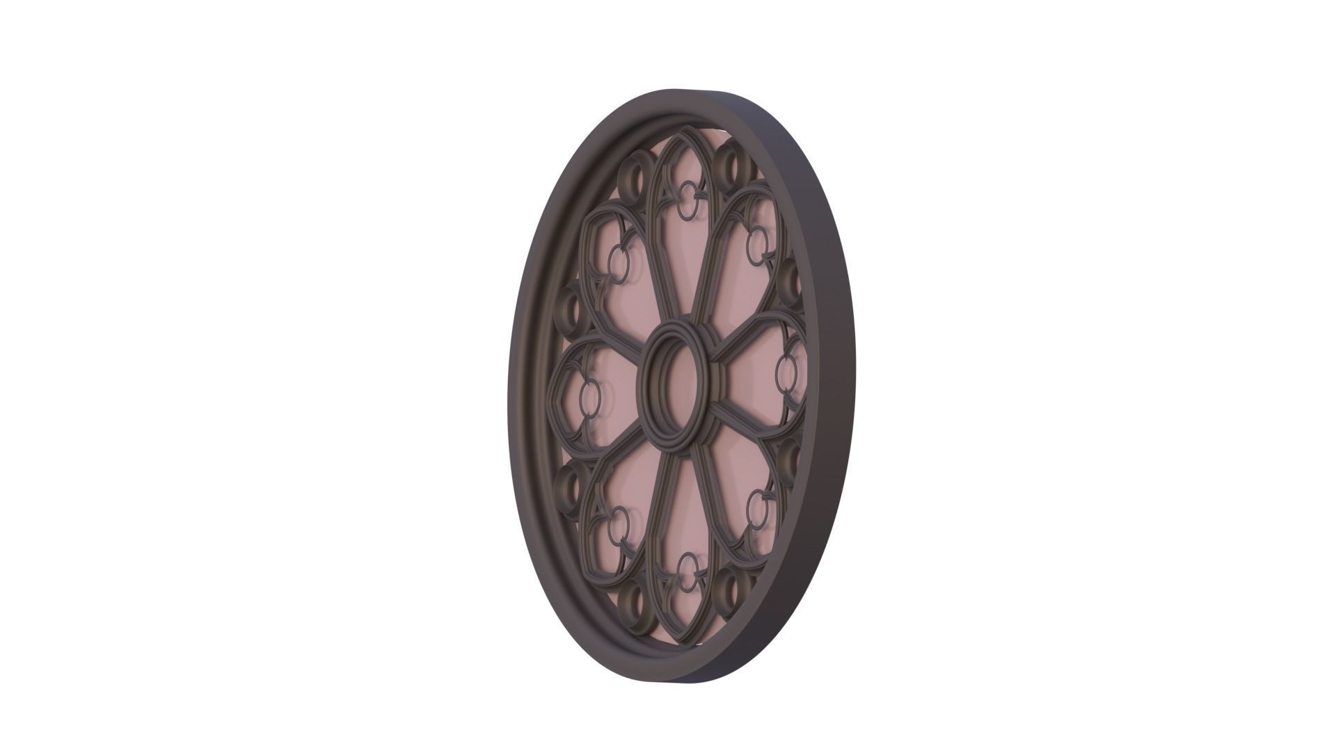 Gothic Window  3D model_4