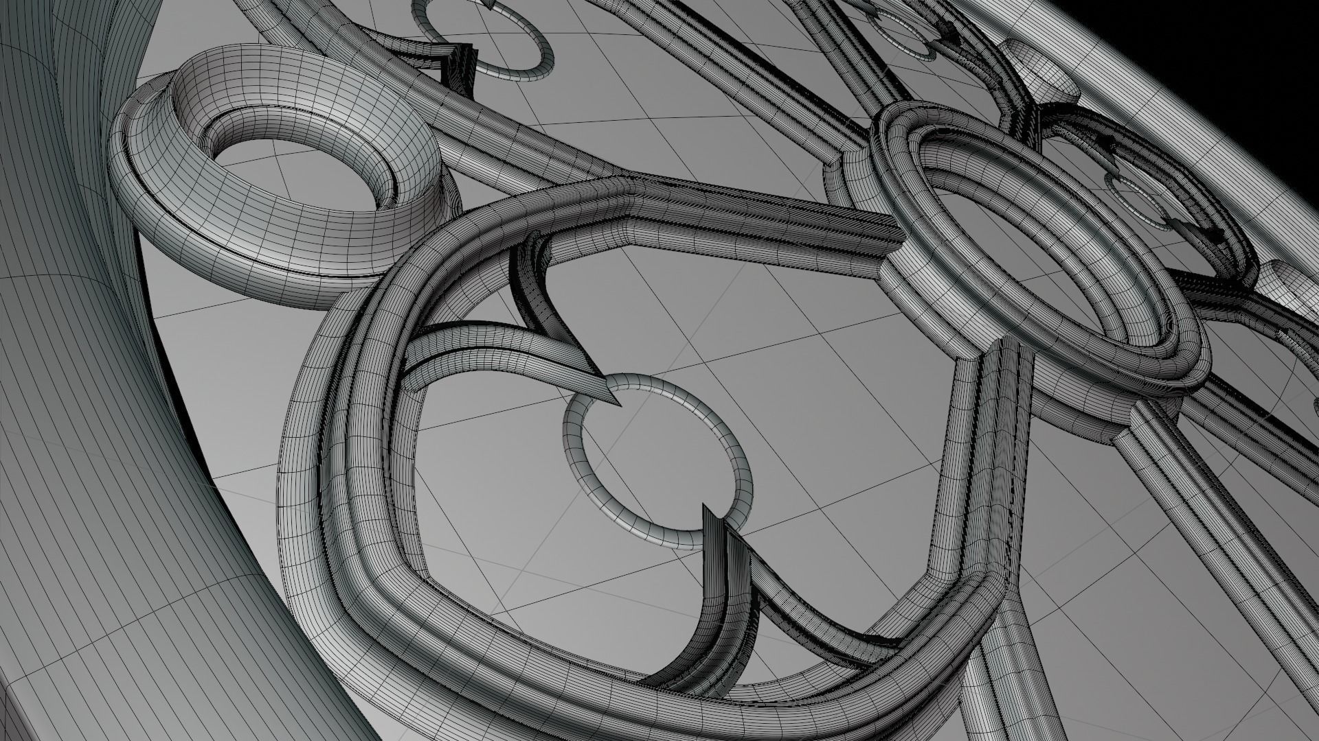 Gothic Window  3D model_7