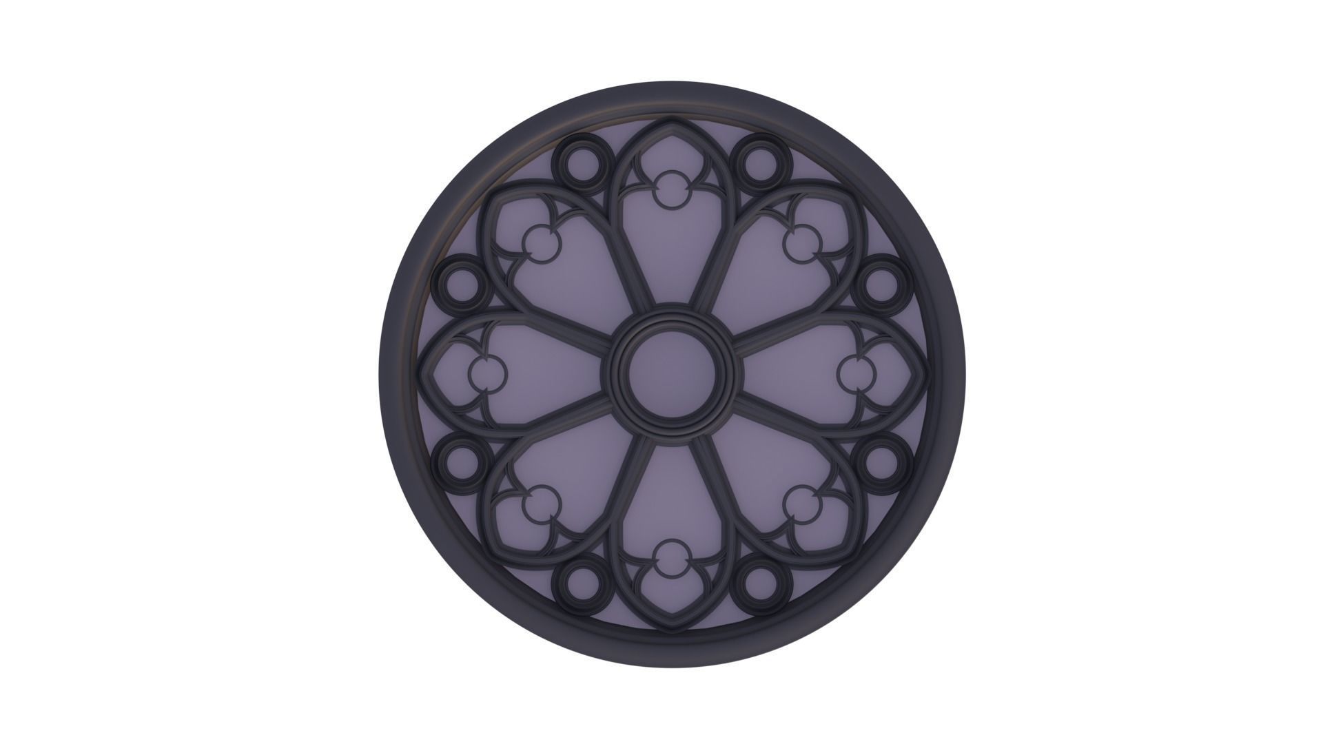 Gothic Window  3D model_1