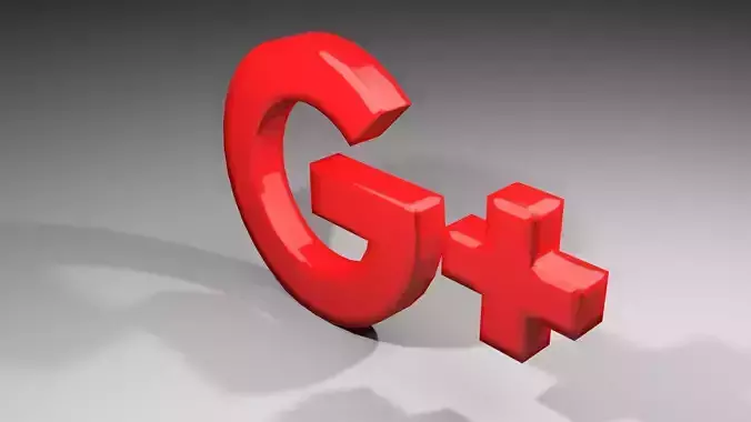 icon - Google Plus 3D model