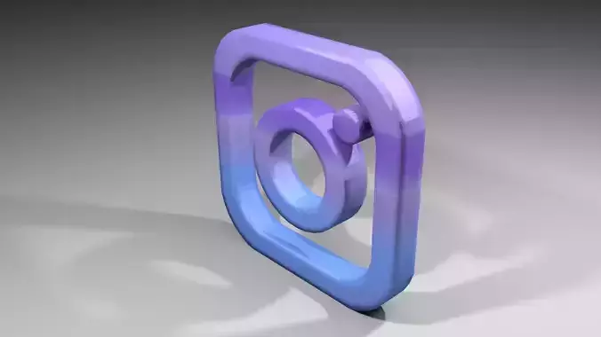 icon - Instagram 3D model