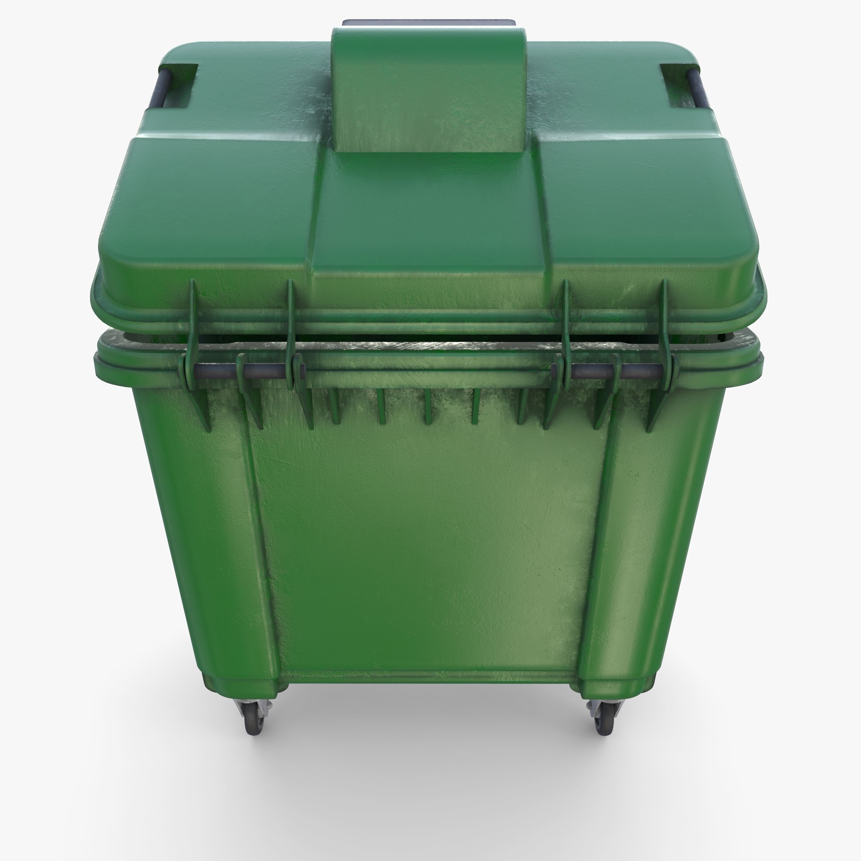 Dumpster v4 weathered 3D model_4