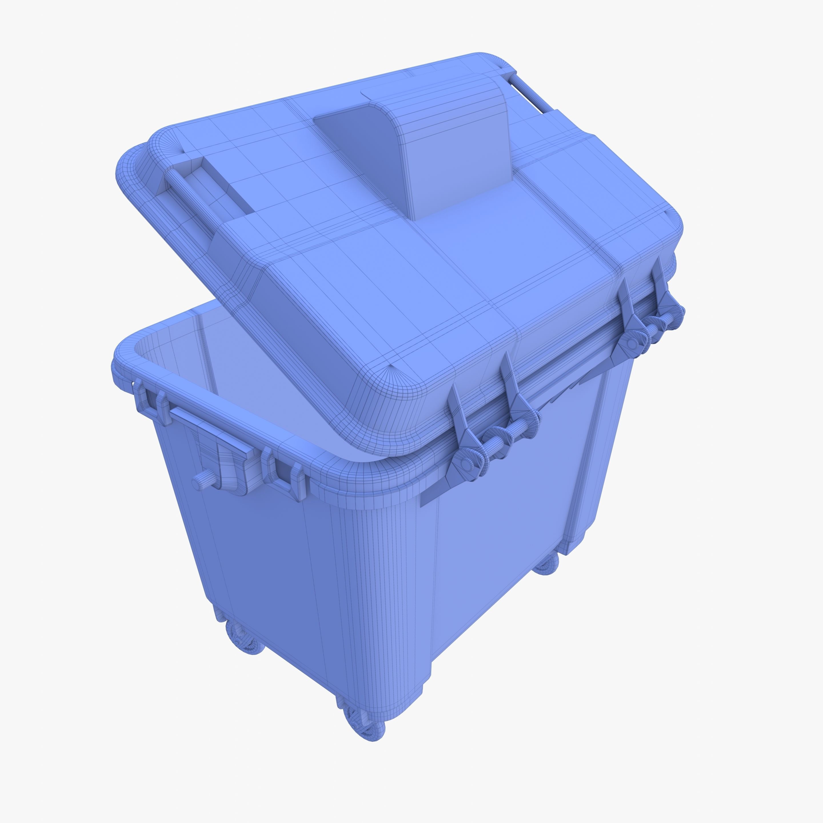 Dumpster v4 weathered 3D model_14