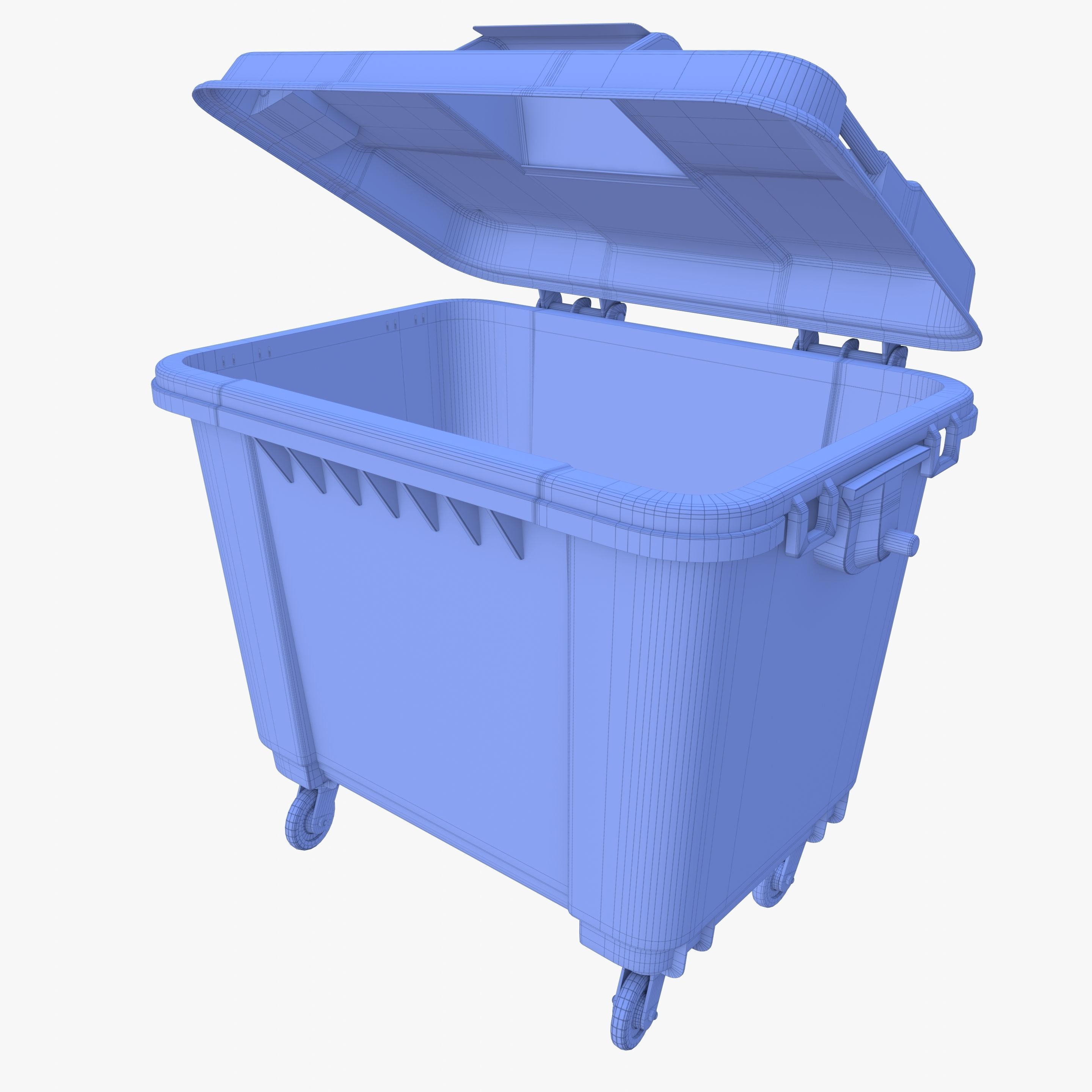 Dumpster v4 weathered 3D model_9