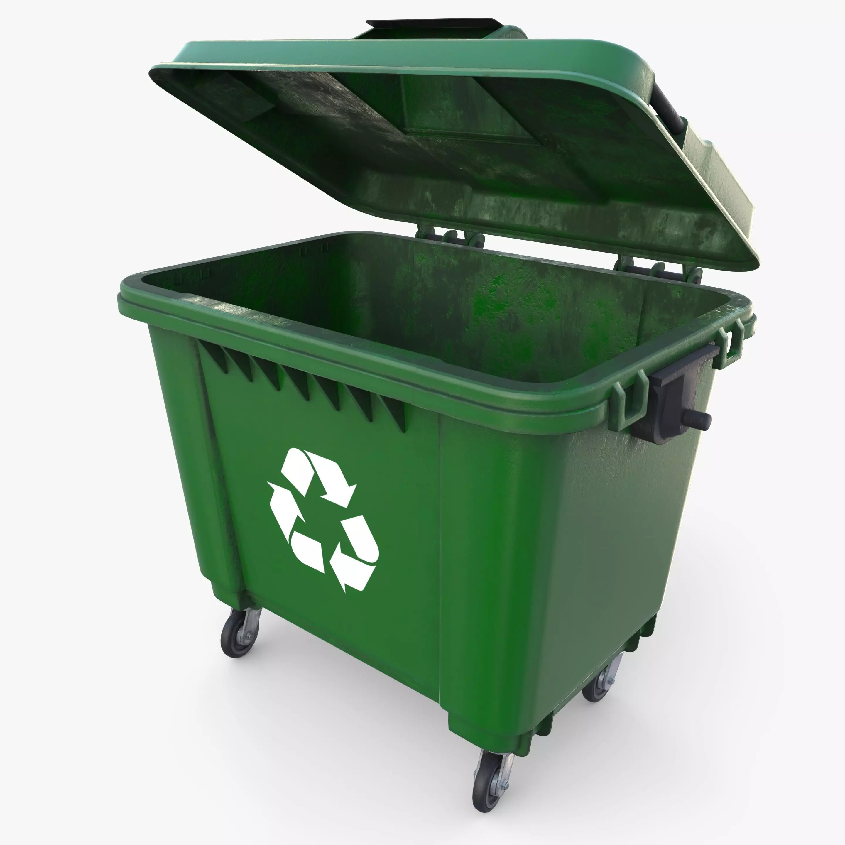 Dumpster v4 weathered 3D model_0