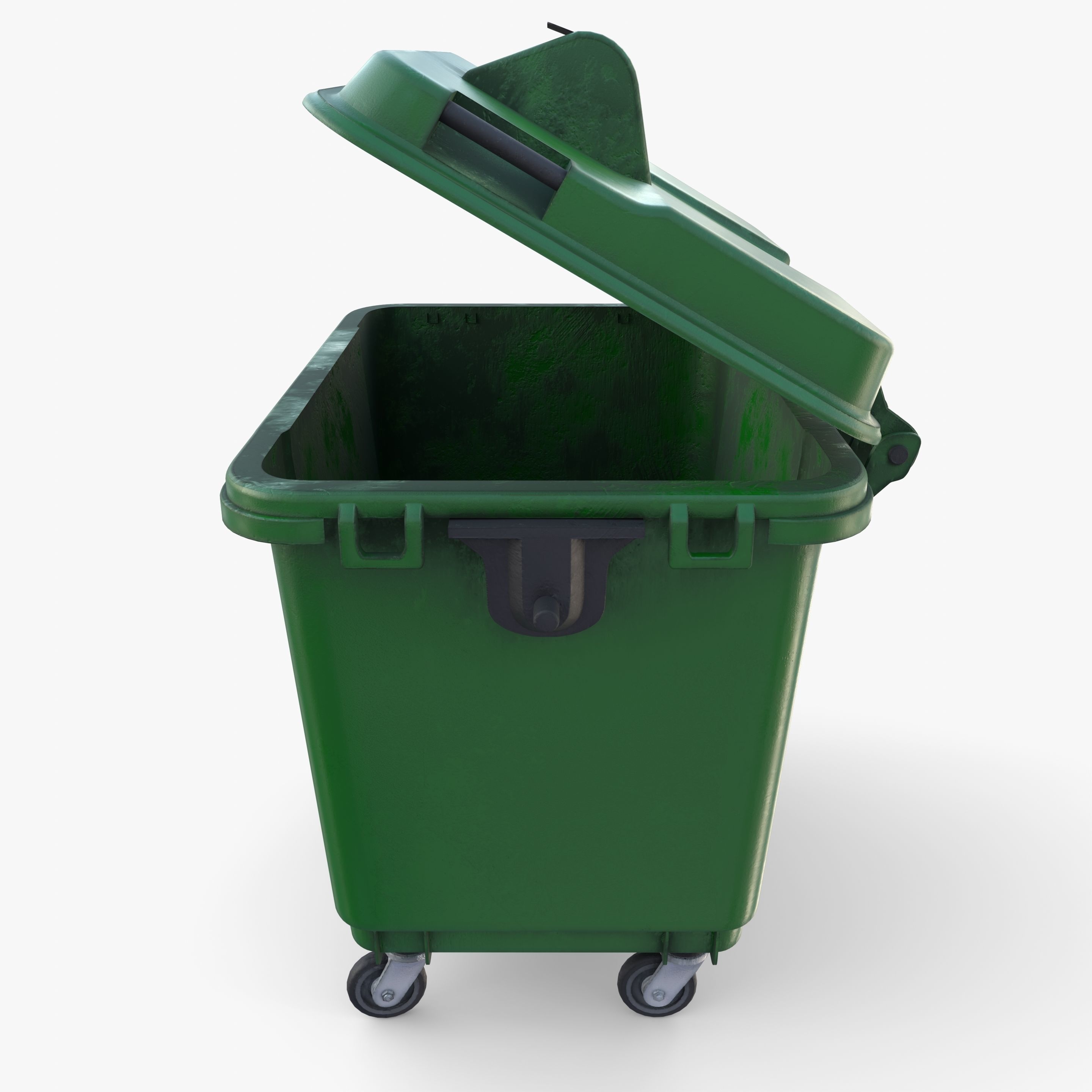 Dumpster v4 weathered 3D model_1