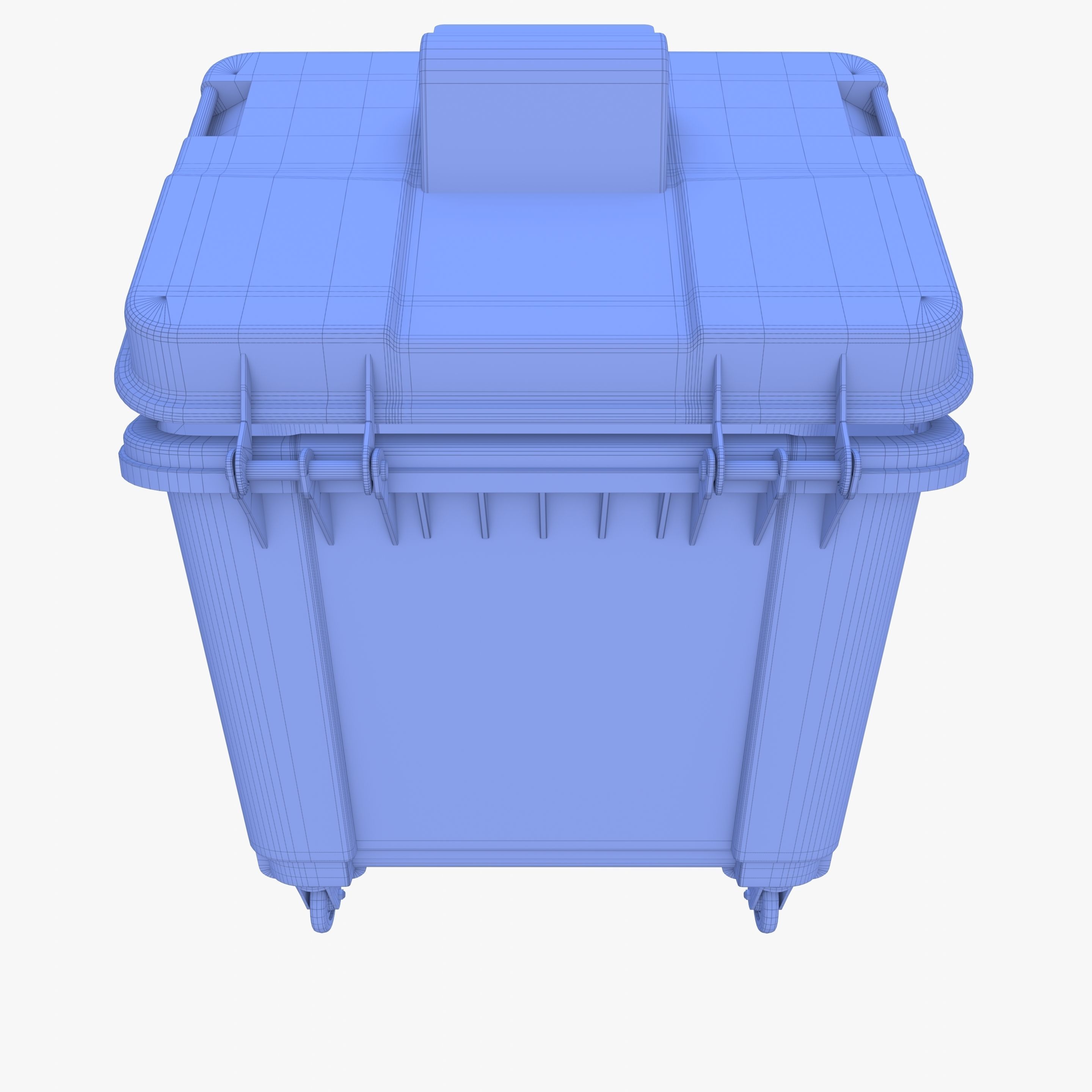 Dumpster v4 weathered 3D model_12