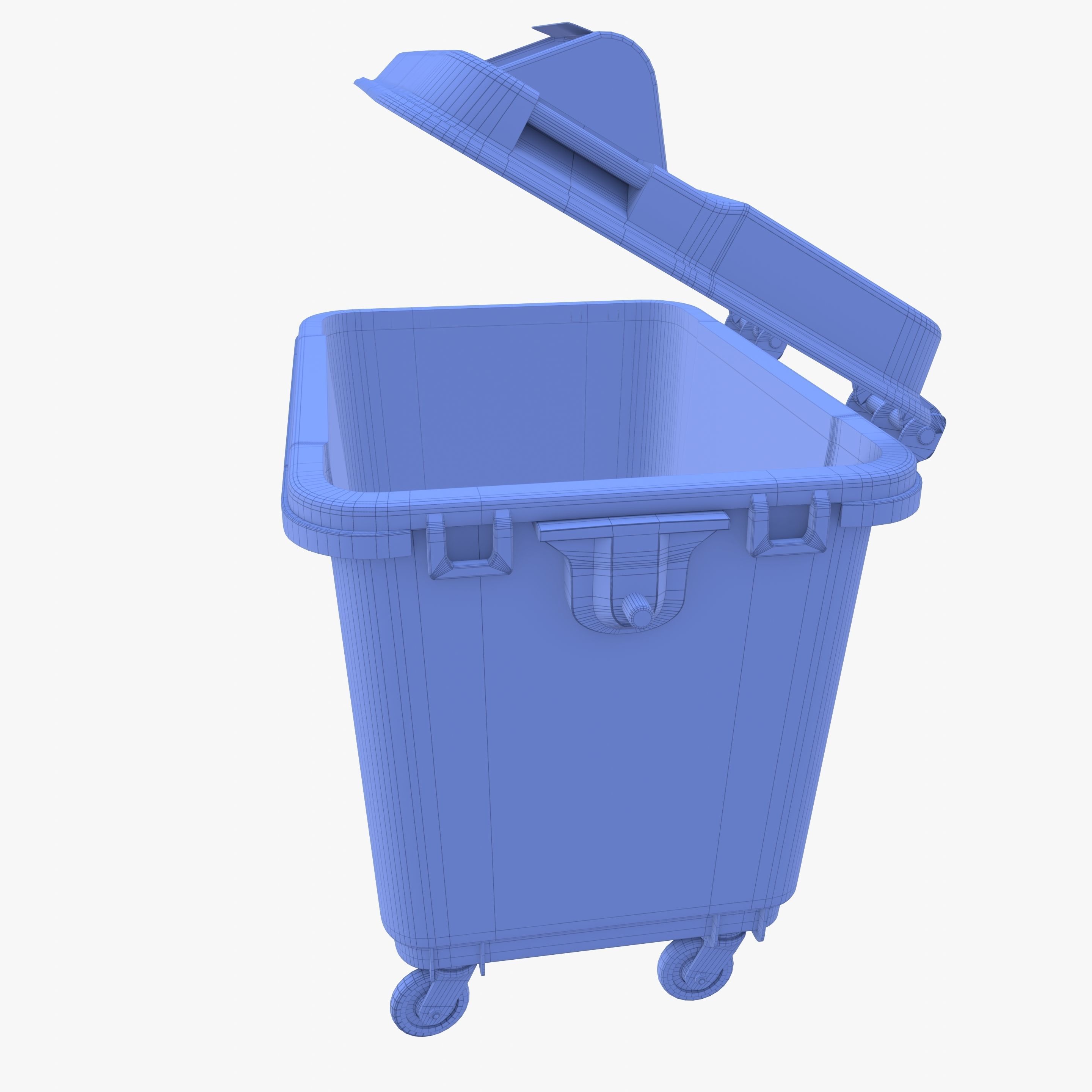 Dumpster v4 weathered 3D model_10