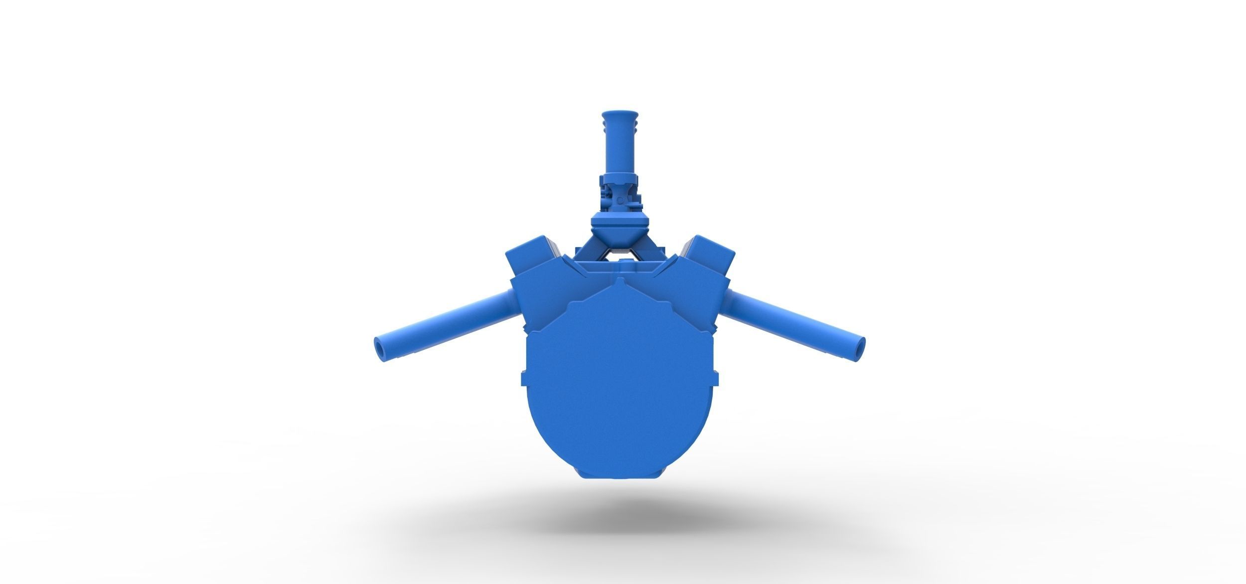 Engine V8 for Hot rod Version 2 Scale 1 to 25 3D print model_8