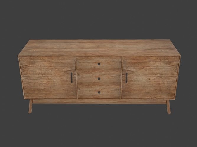 Sideboard Tv Stand 3D model 5