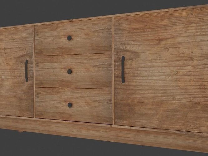 Sideboard Tv Stand 3D model 6