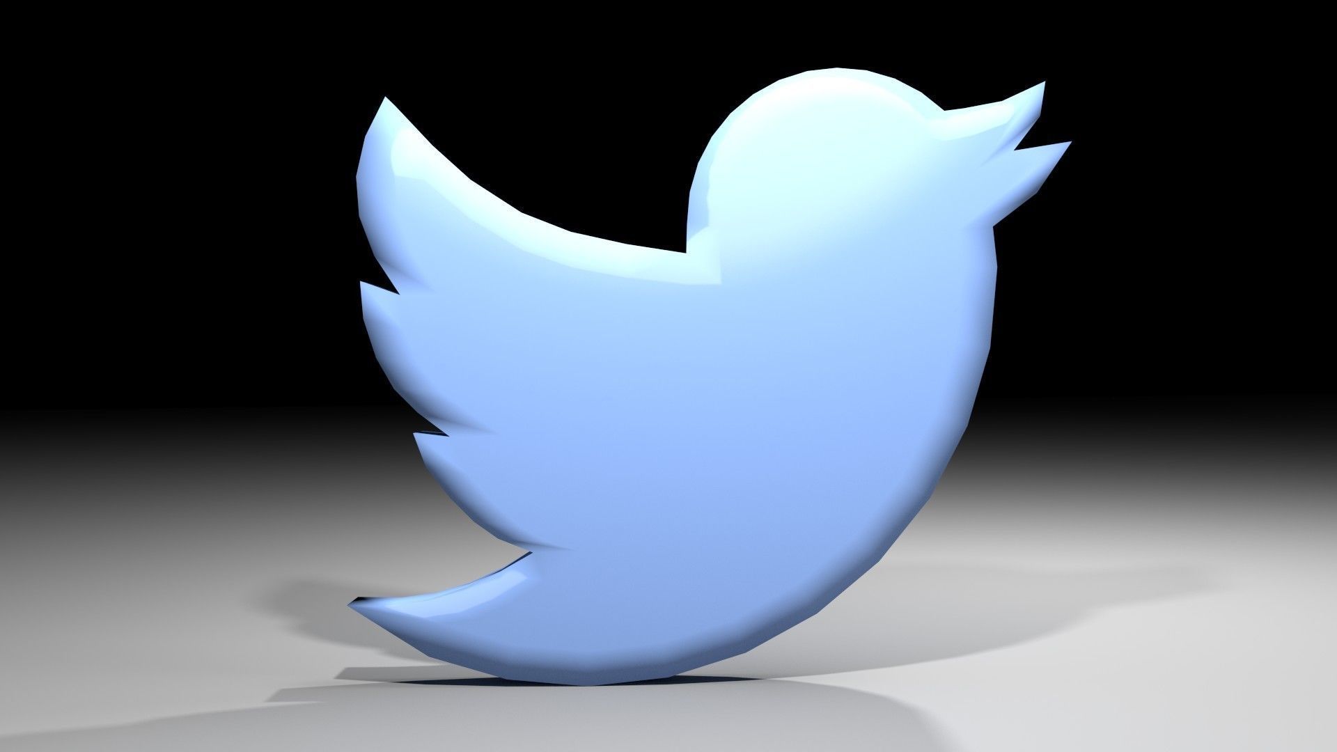 icon - Twitter 3D model_1