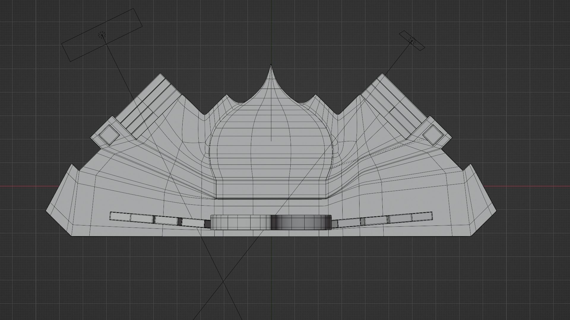 Islamic Event Stage with Lightening Low Poly Game Ready Low-poly 3D model_11