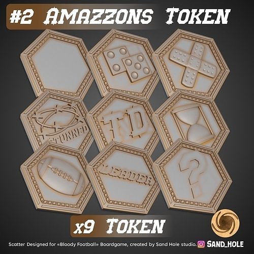 AMAZONS TOKENS - SH02T 3D model