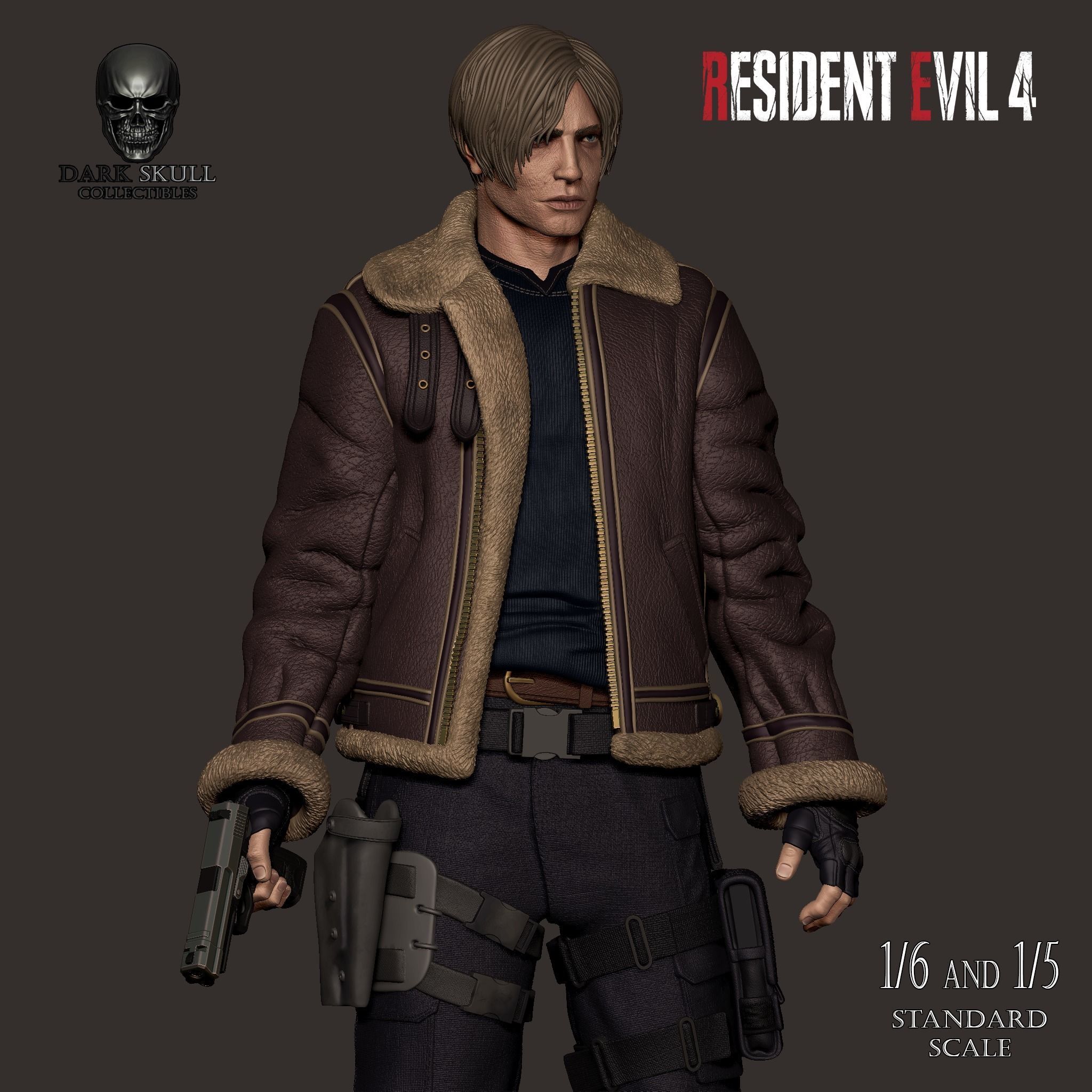 LEON S KENNEDY RE4 STL 3D print model_1
