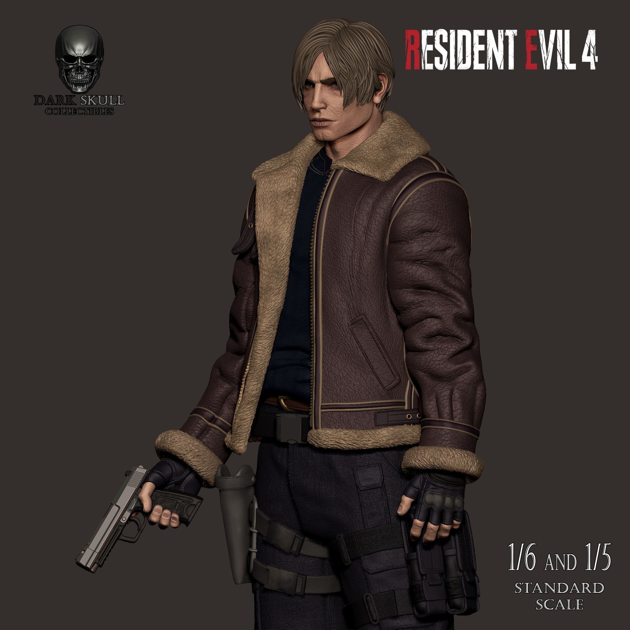LEON S KENNEDY RE4 STL 3D print model_2