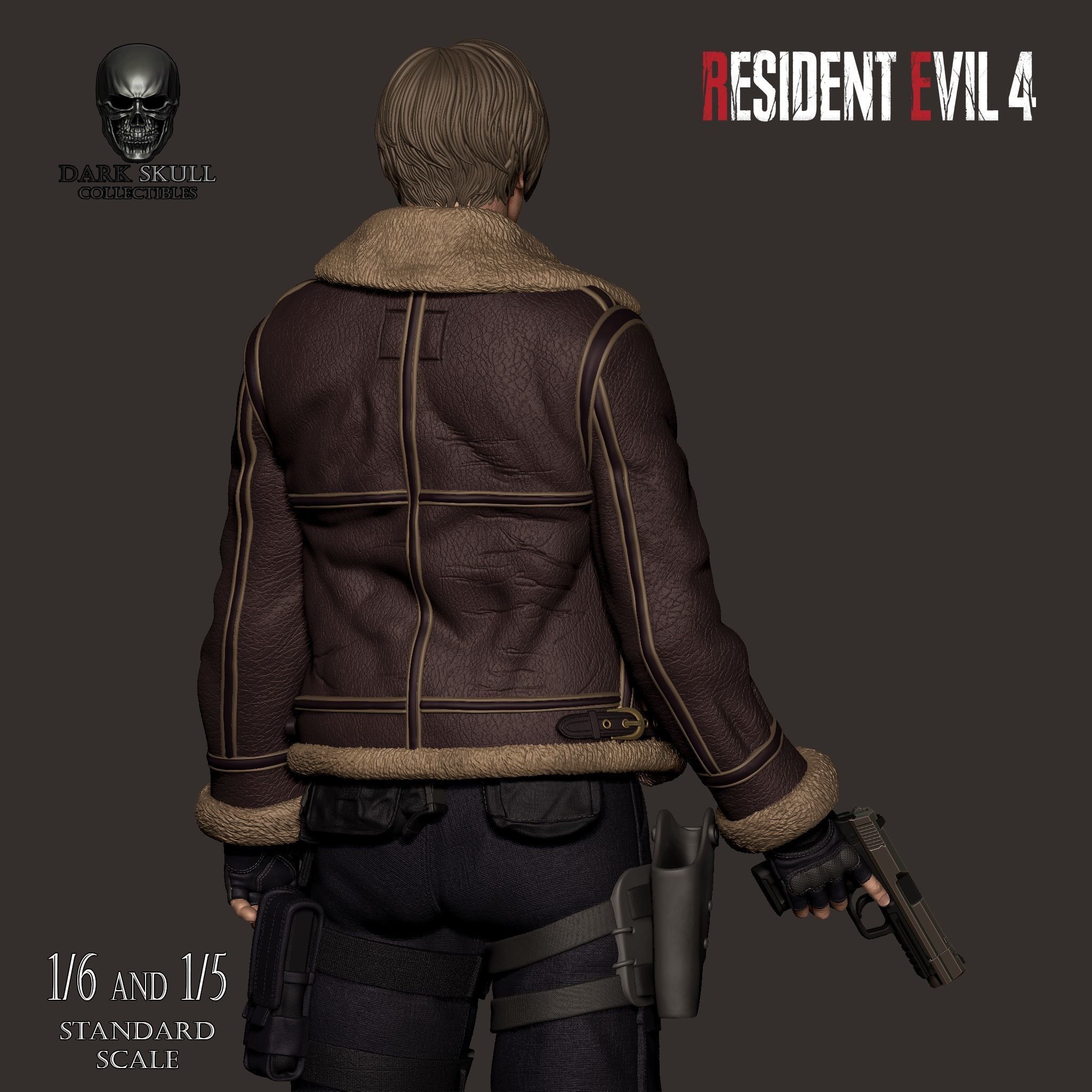 LEON S KENNEDY RE4 STL 3D print model_5