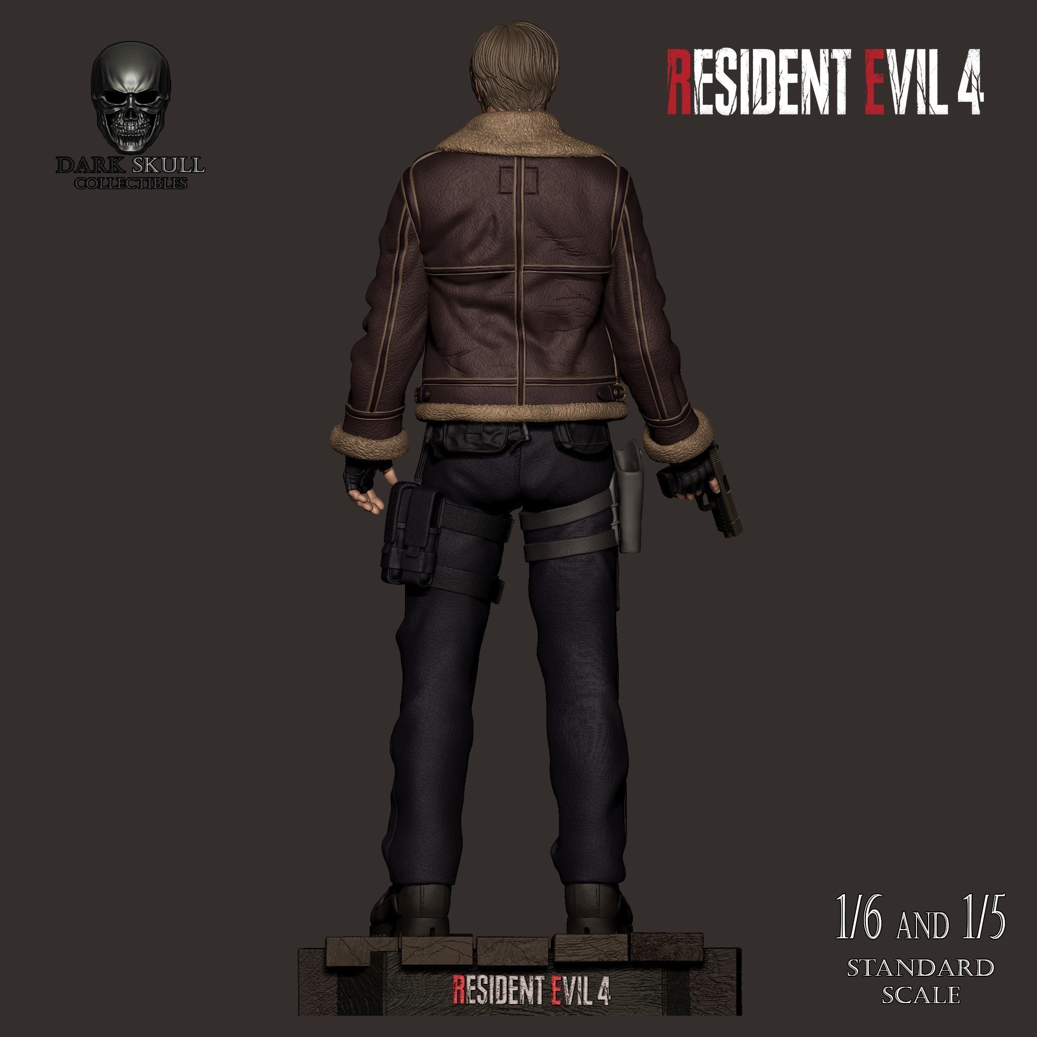 LEON S KENNEDY RE4 STL 3D print model_9