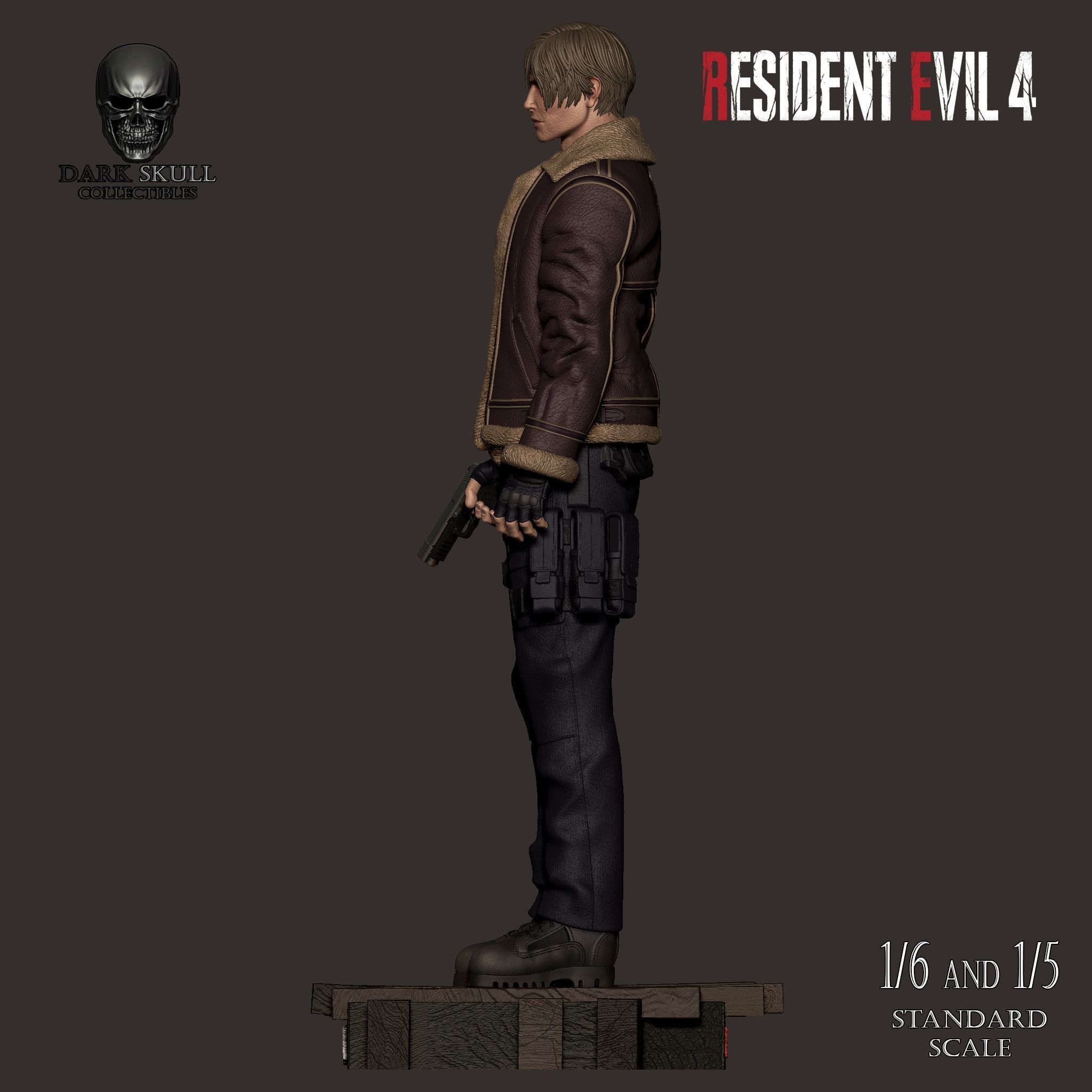 LEON S KENNEDY RE4 STL 3D print model_7