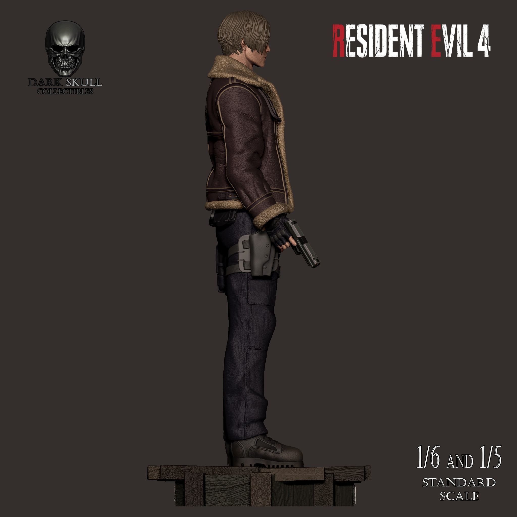 LEON S KENNEDY RE4 STL 3D print model_10