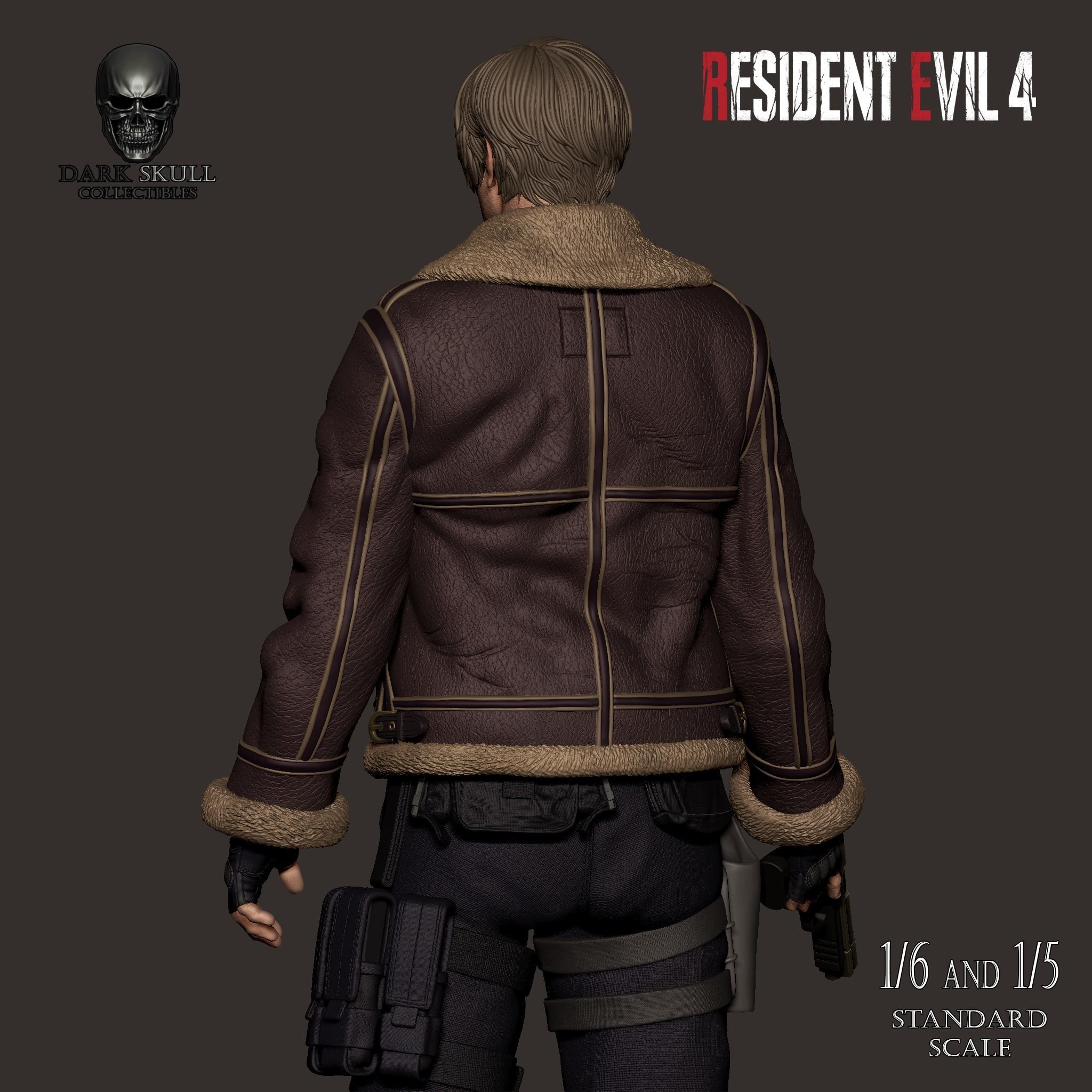 LEON S KENNEDY RE4 STL 3D print model_4