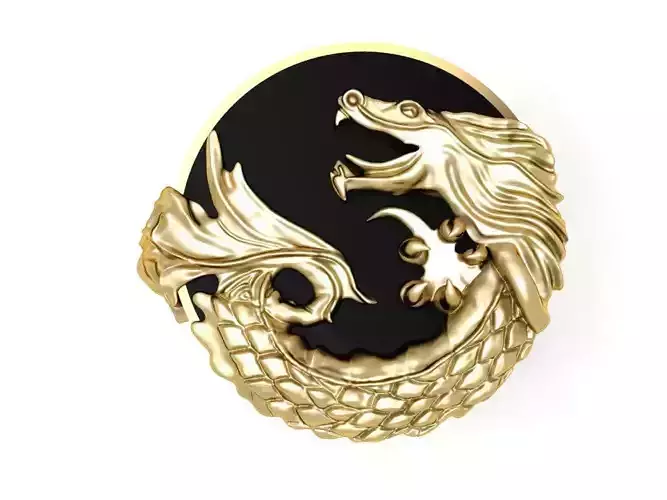 Carrera y Carrera Dragon Ring 3D print model