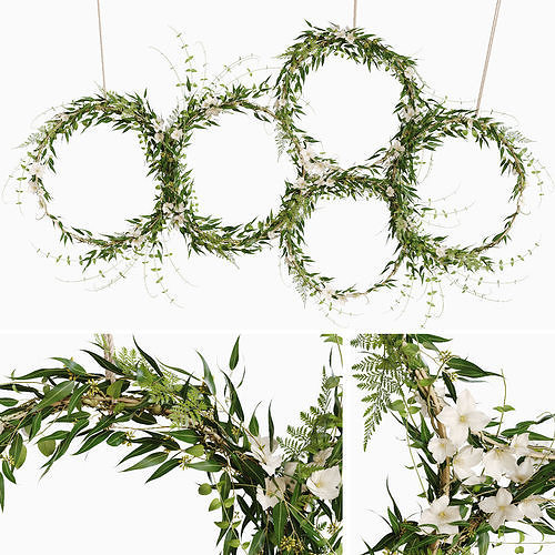 Green wreaths 3D model