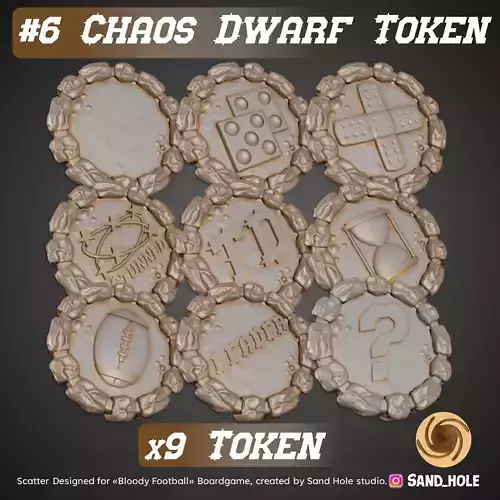 CHAOS DWARF TOKENS - SH06T
