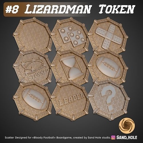 LIZARDMEN SCATTERS - SH08T 3D model