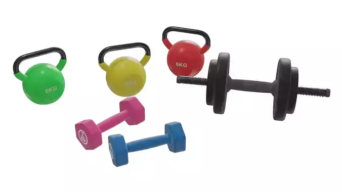 Dumbbell 3D Model Collection