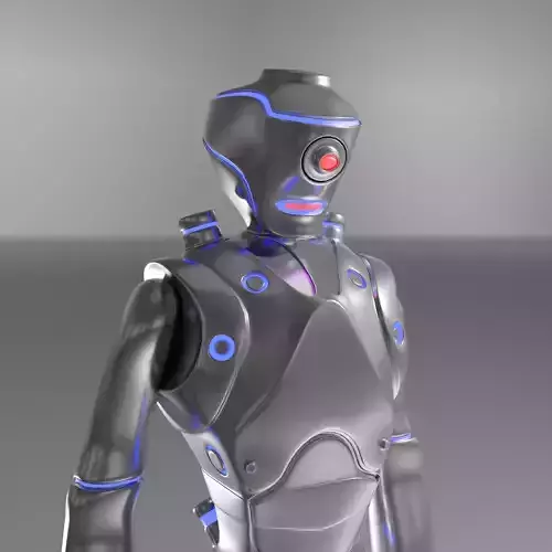 Futuristic Robot Free 3D model Futuristic Robot Free 3D model
