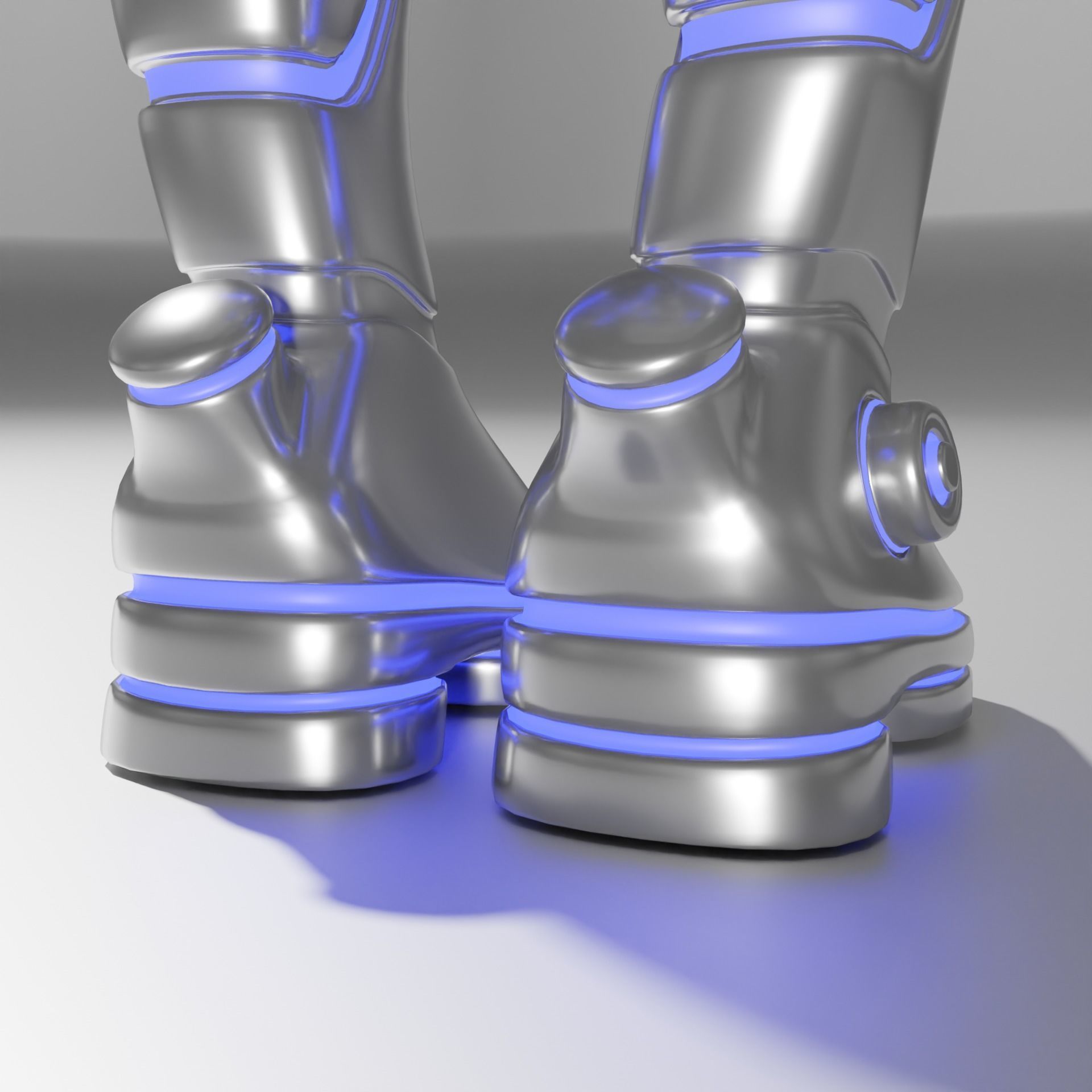 Futuristic Robot Free 3D model_2