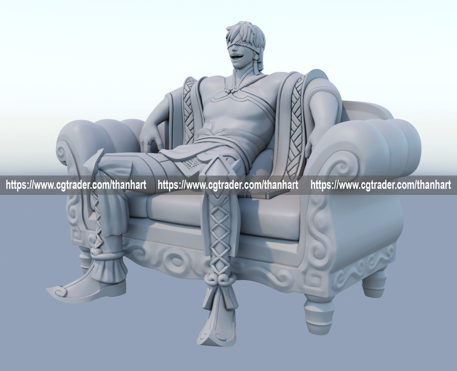 Qin Shi Huang 3d print model from record of ragnarok 3D model 3D printable | CGTrader