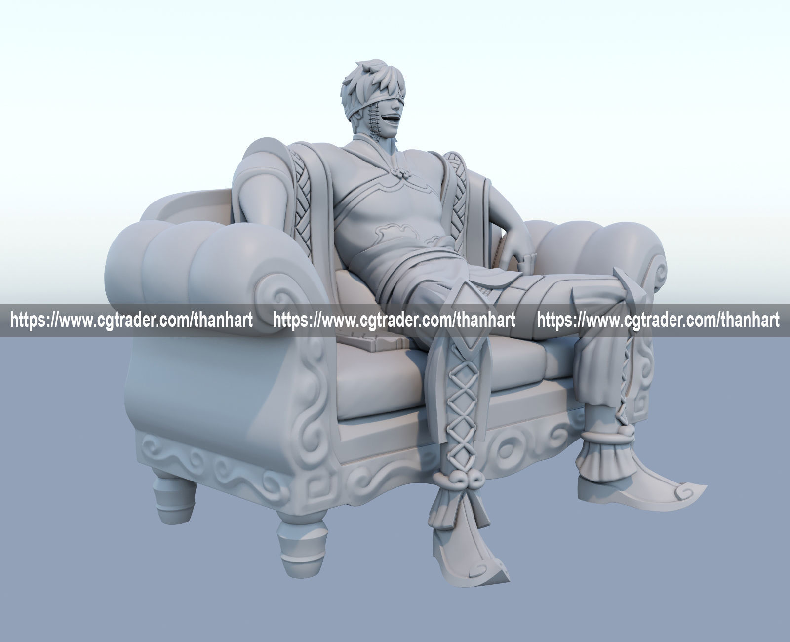 Qin Shi Huang 3d print model from record of ragnarok 3D model 3D printable | CGTrader