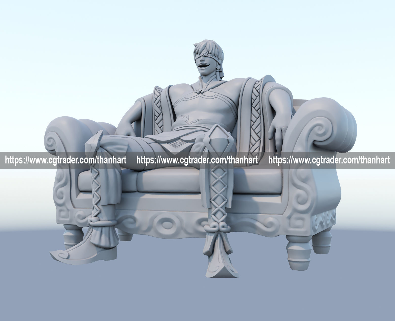 Qin Shi Huang 3d print model from record of ragnarok 3D model 3D printable | CGTrader