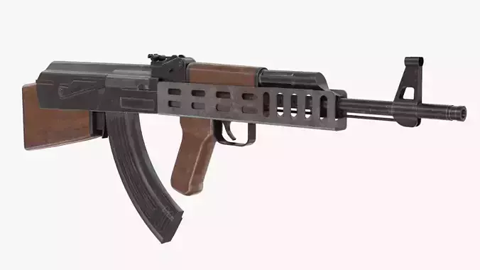 AK-47 Bullpup Low-poly 3D model