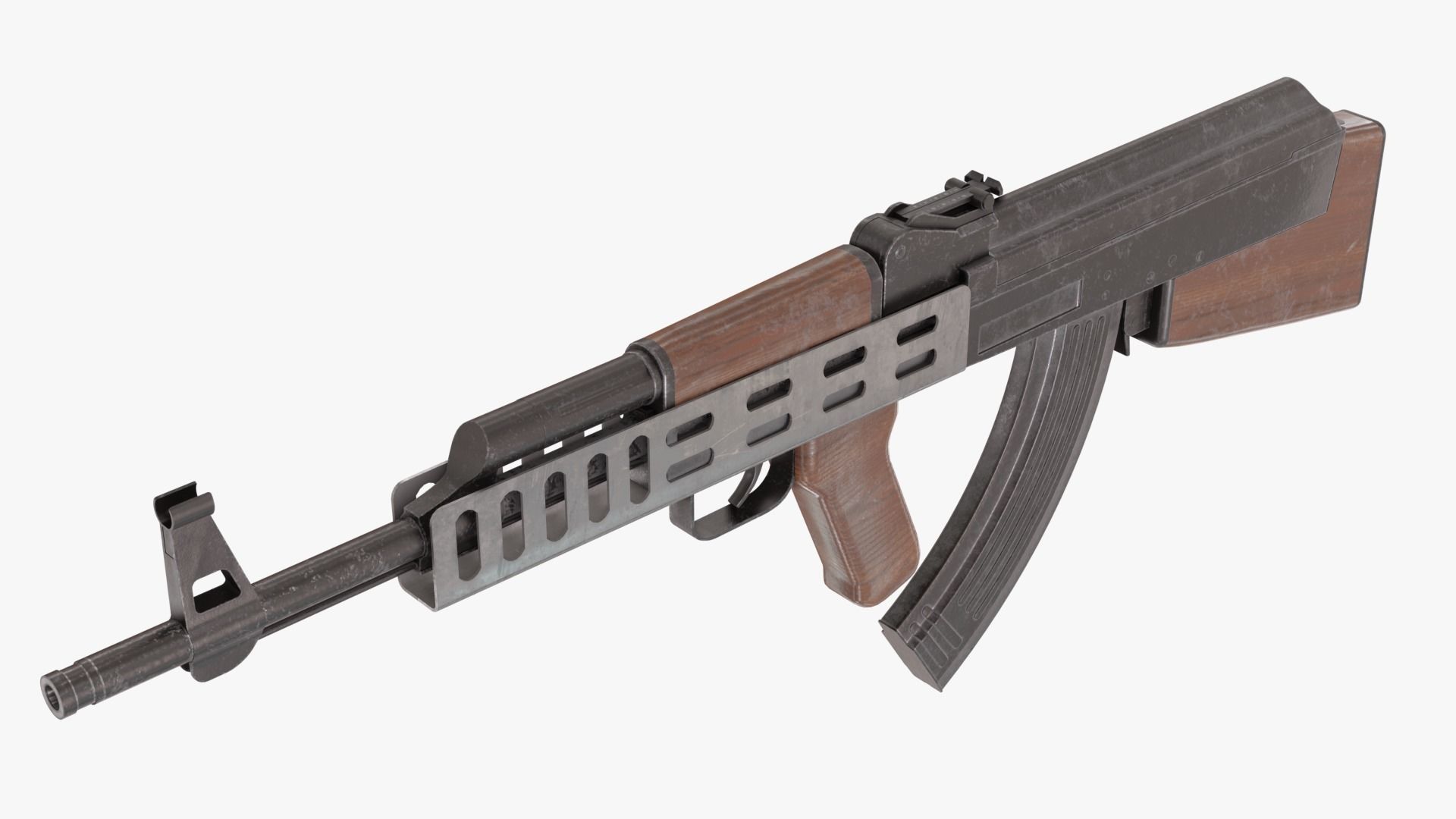 AK-47 Bullpup Low-poly 3D model_5