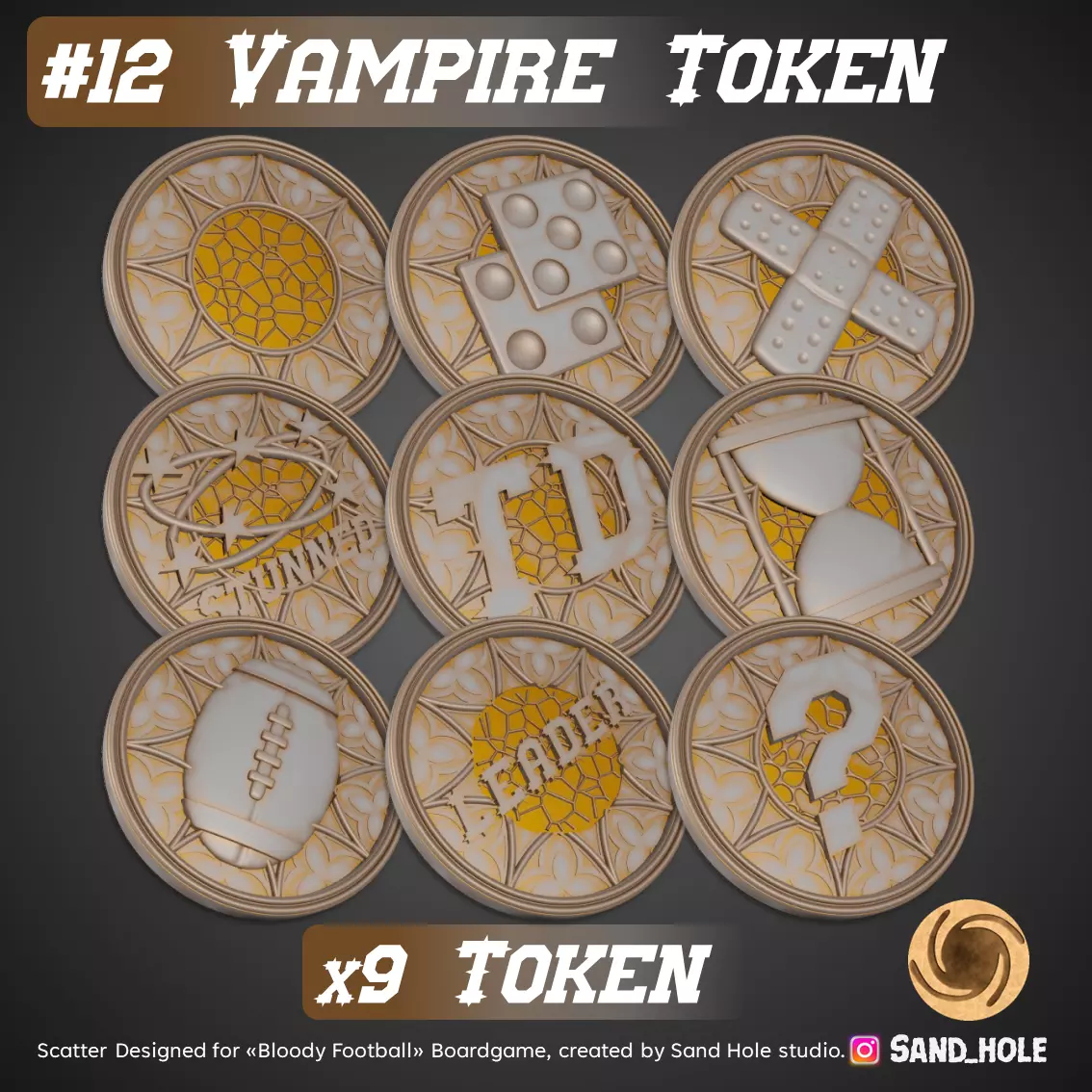 VAMPIRE TOKENS - SH12T 3D model